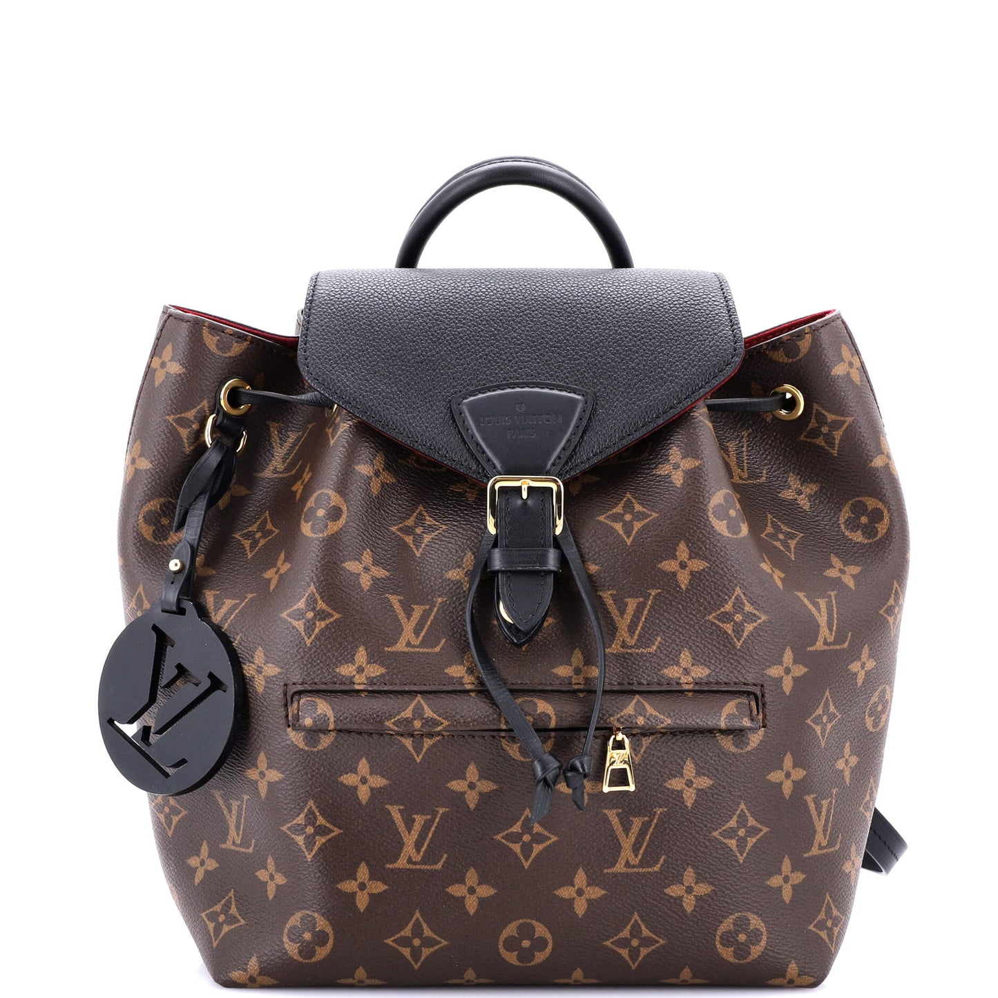 Montsouris NM Backpack Monogram Canvas with Leather PM