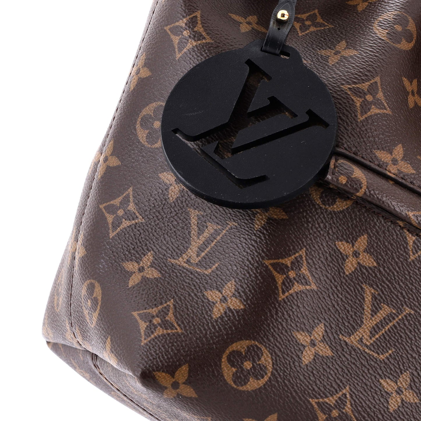 Montsouris NM Backpack Monogram Canvas with Leather PM