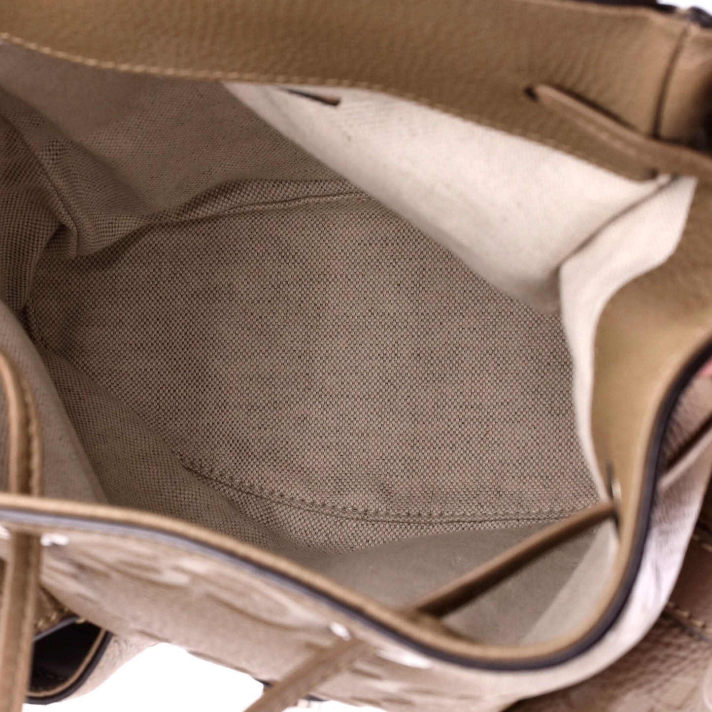 Double Pocket Belt Backpack Jumbo GG Embossed Leather Small