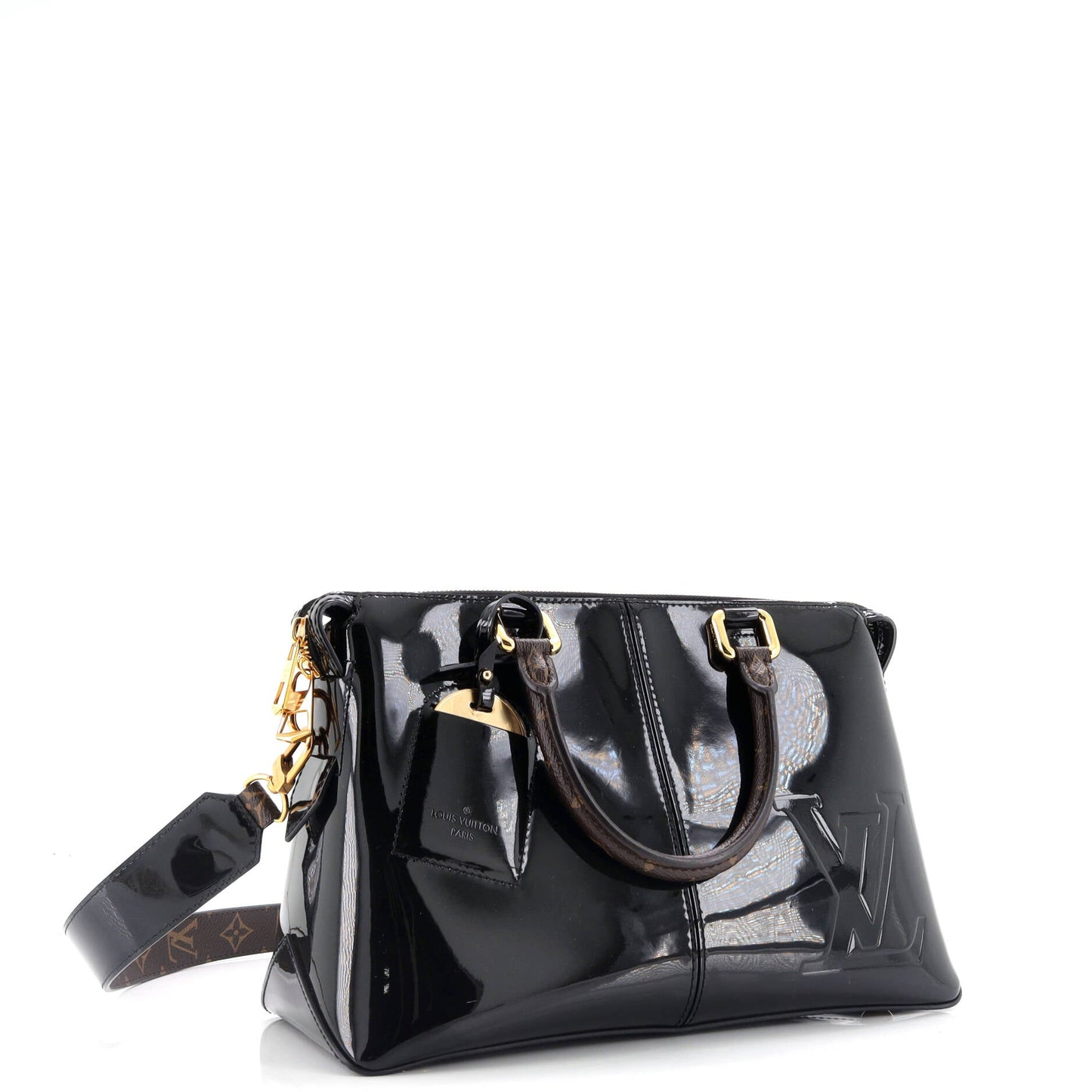 Miroir Handbag Vernis with Monogram Canvas