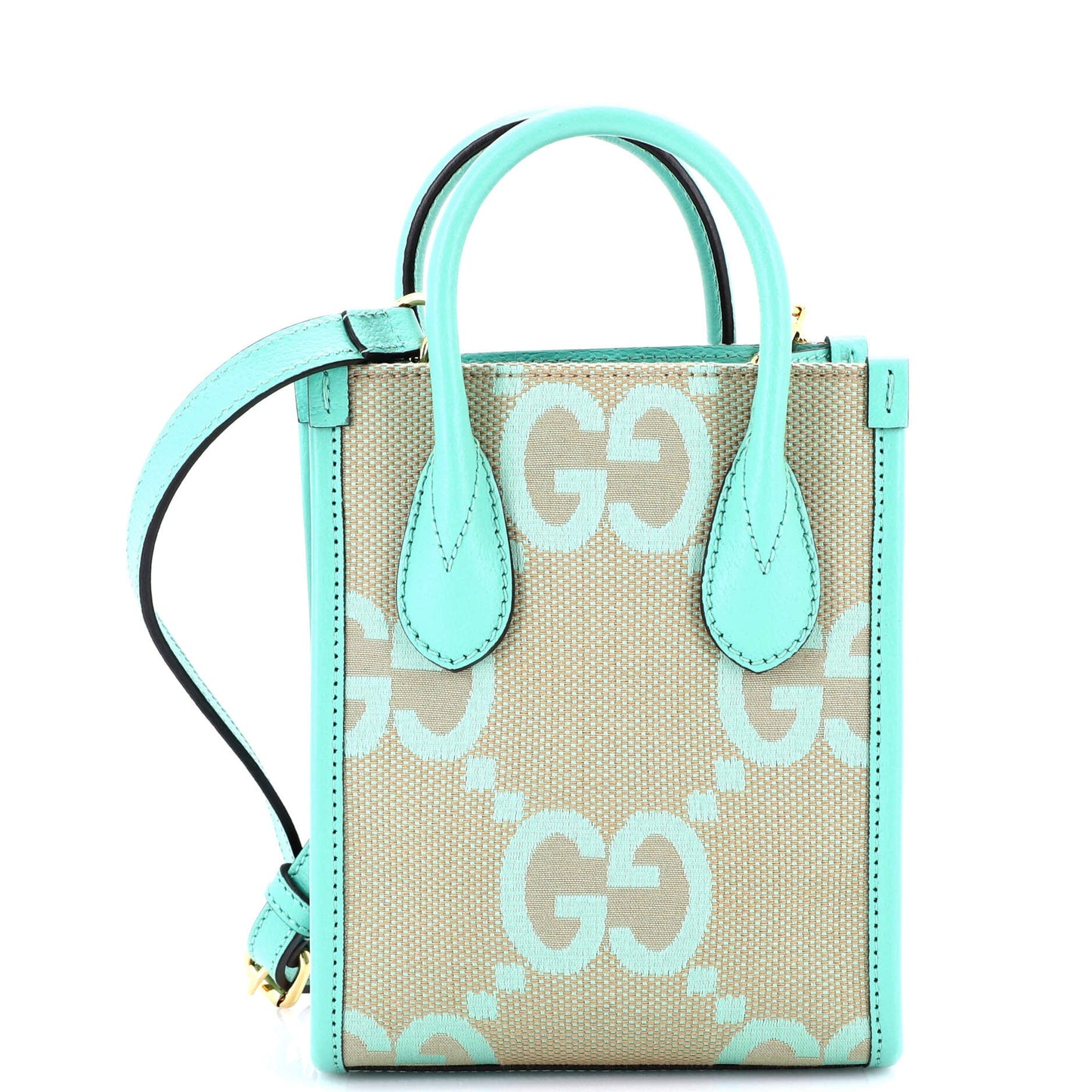 Vertical Tote Jumbo GG Canvas Mini
