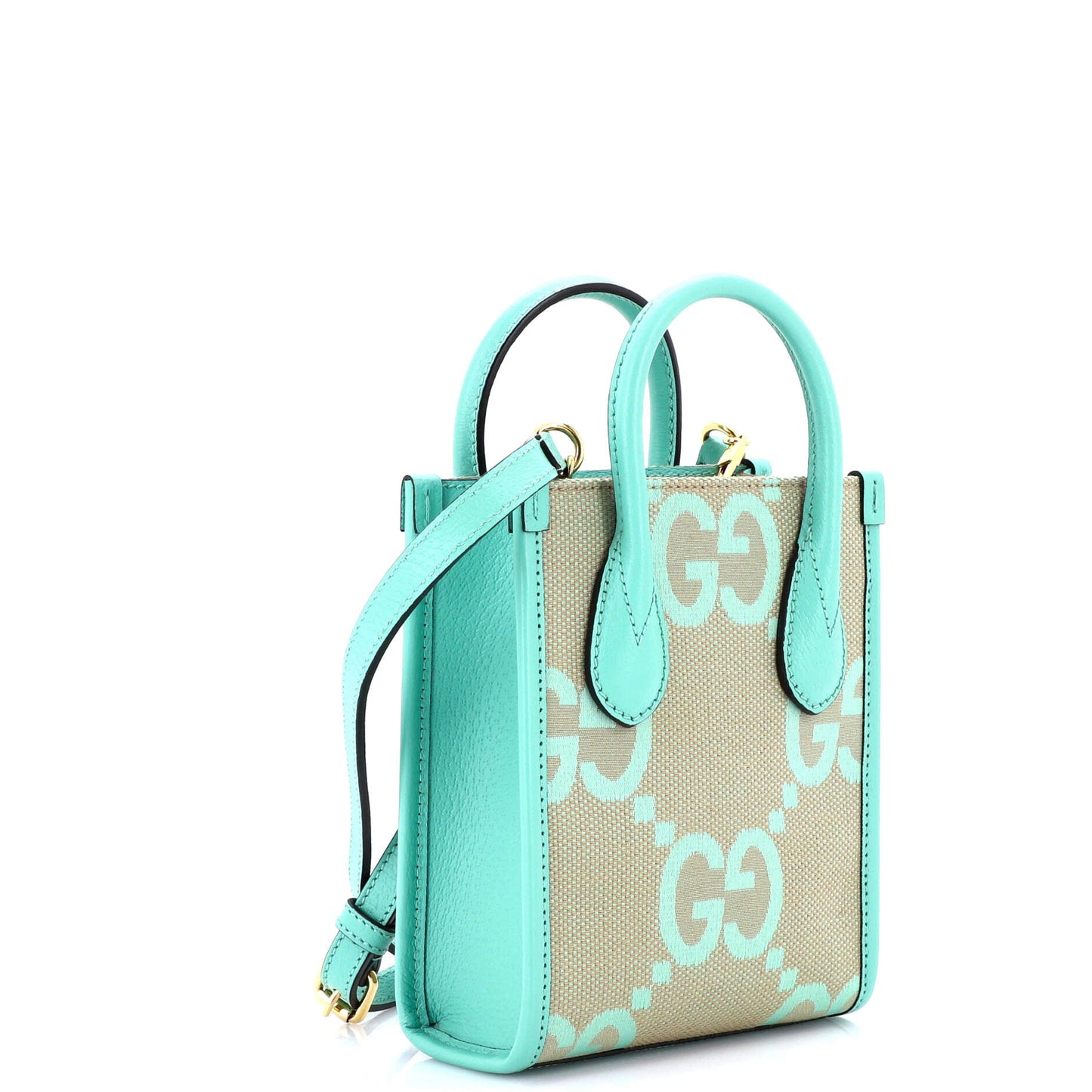 Vertical Tote Jumbo GG Canvas Mini