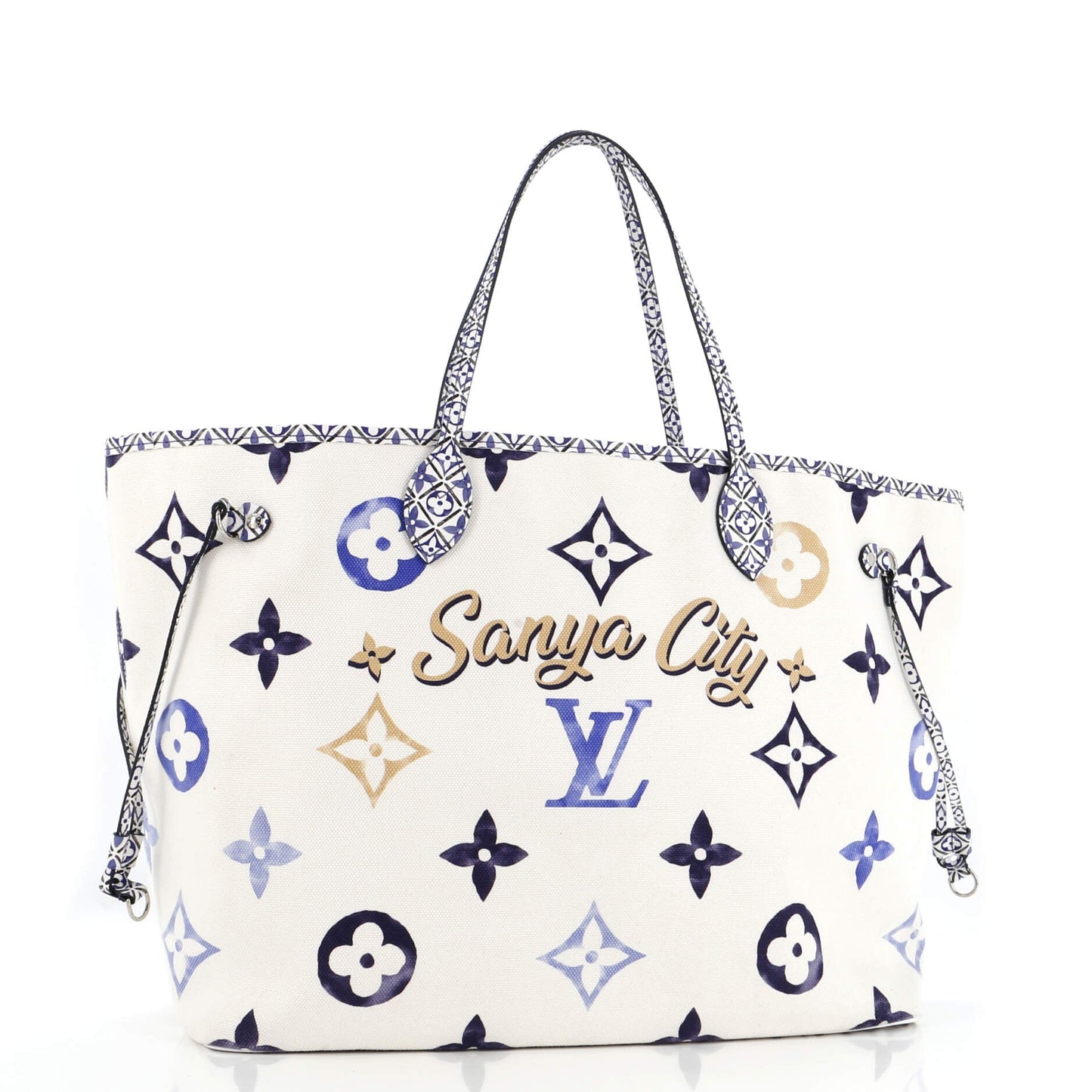 Neverfull NM Tote Limited Edition Cities By The Pool Monogram Watercolor Giant GM