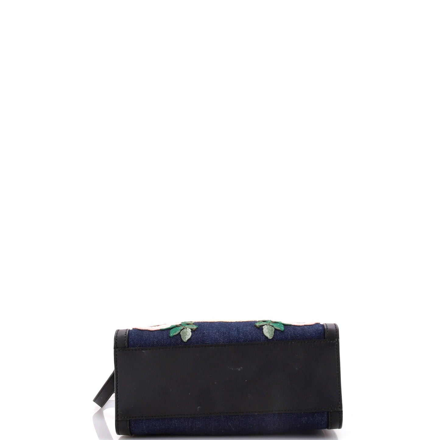 Tiger Pearl Tote Embroidered Denim Small