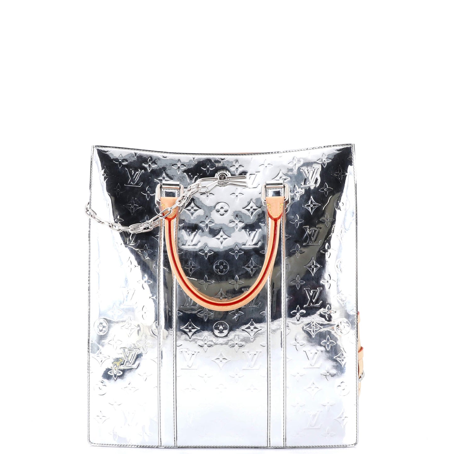 Sac Plat Bag Monogram Mirror Coated Canvas