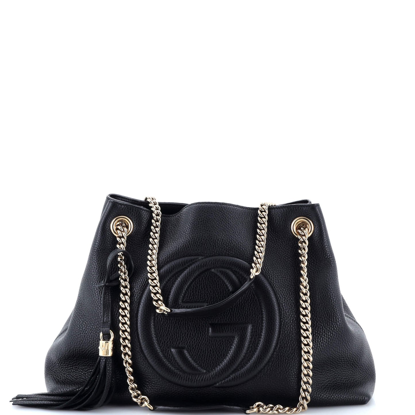 Soho Chain Strap Shoulder Bag Leather Medium