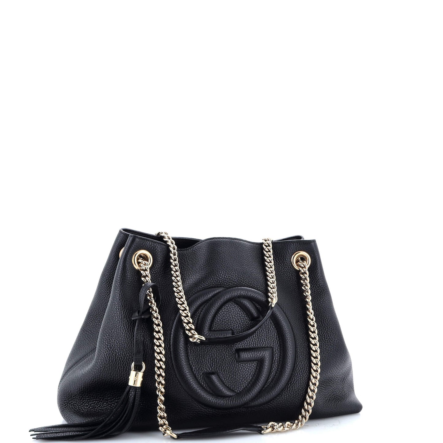 Soho Chain Strap Shoulder Bag Leather Medium