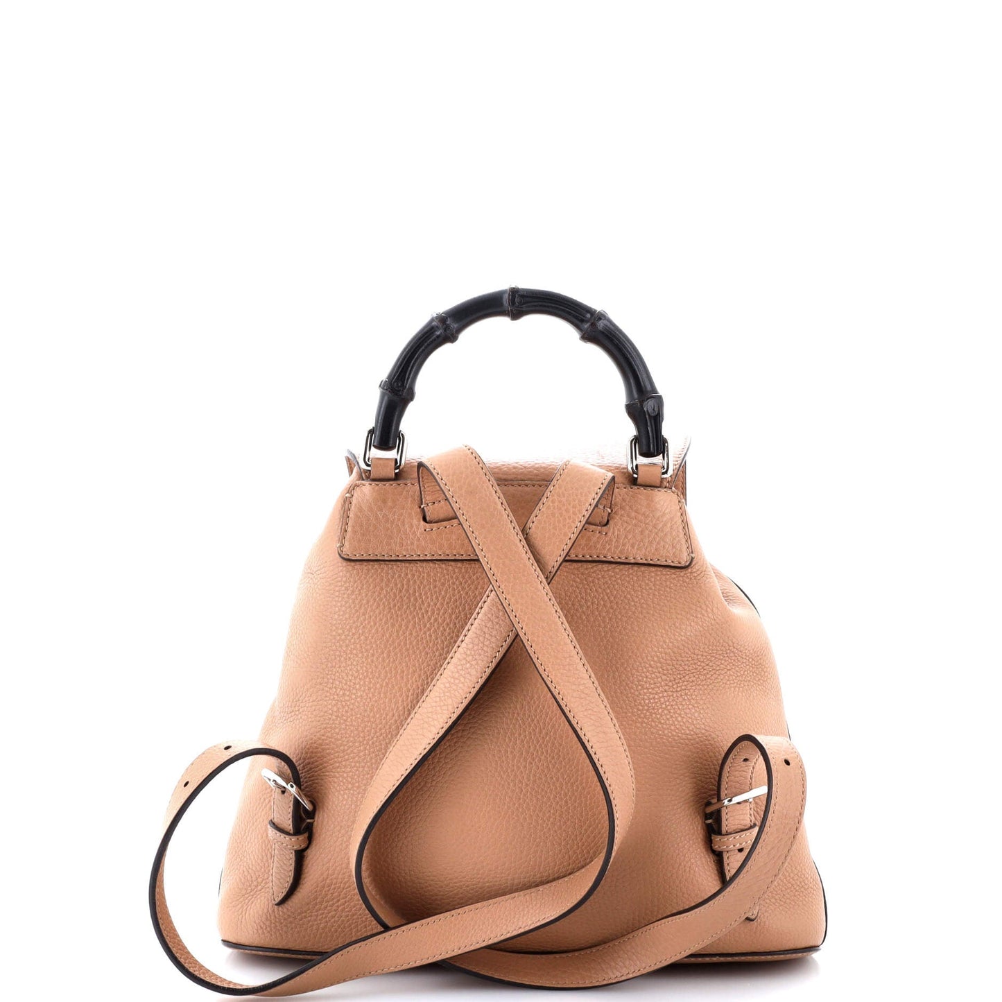 Bamboo Tassel Backpack Leather Medium