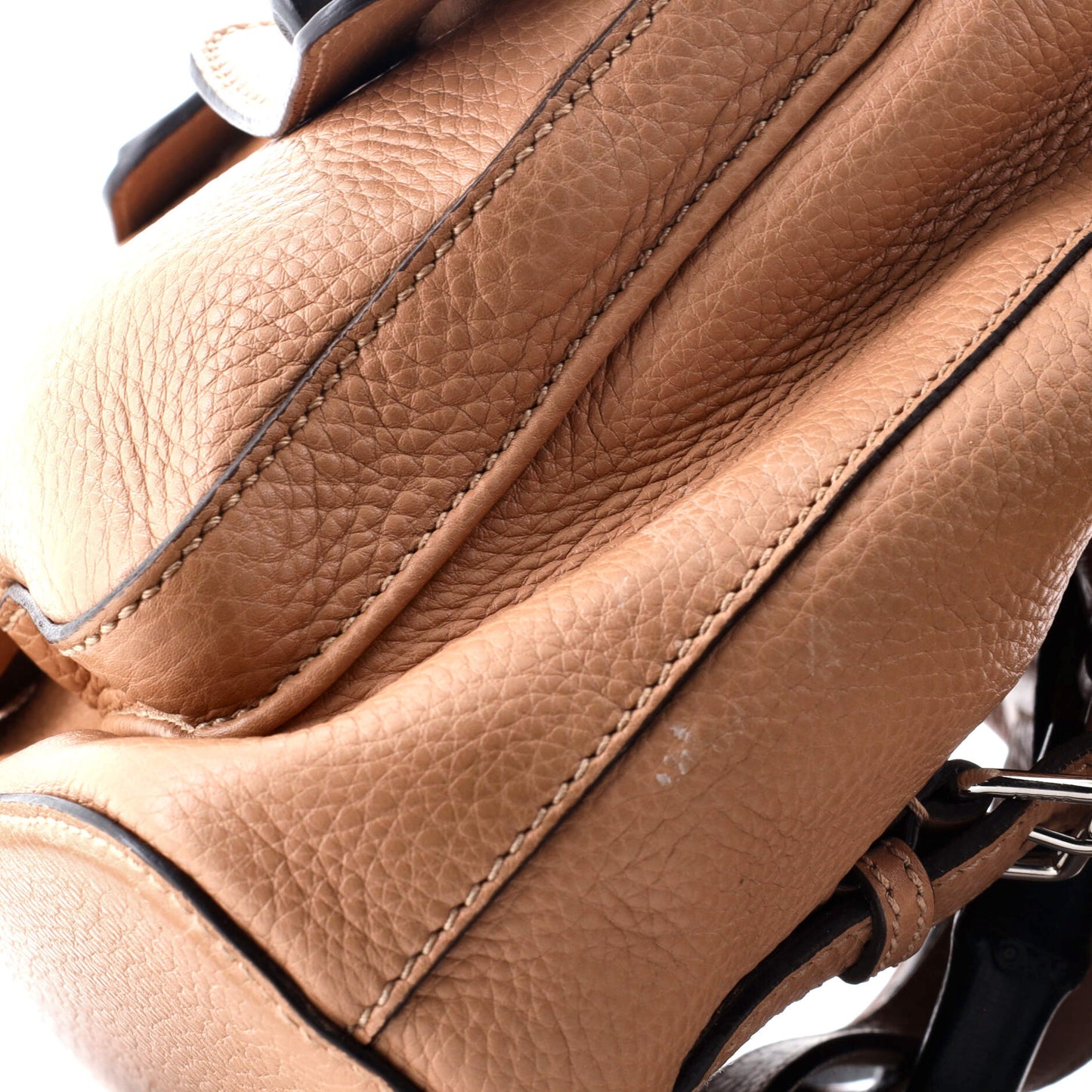 Bamboo Tassel Backpack Leather Medium