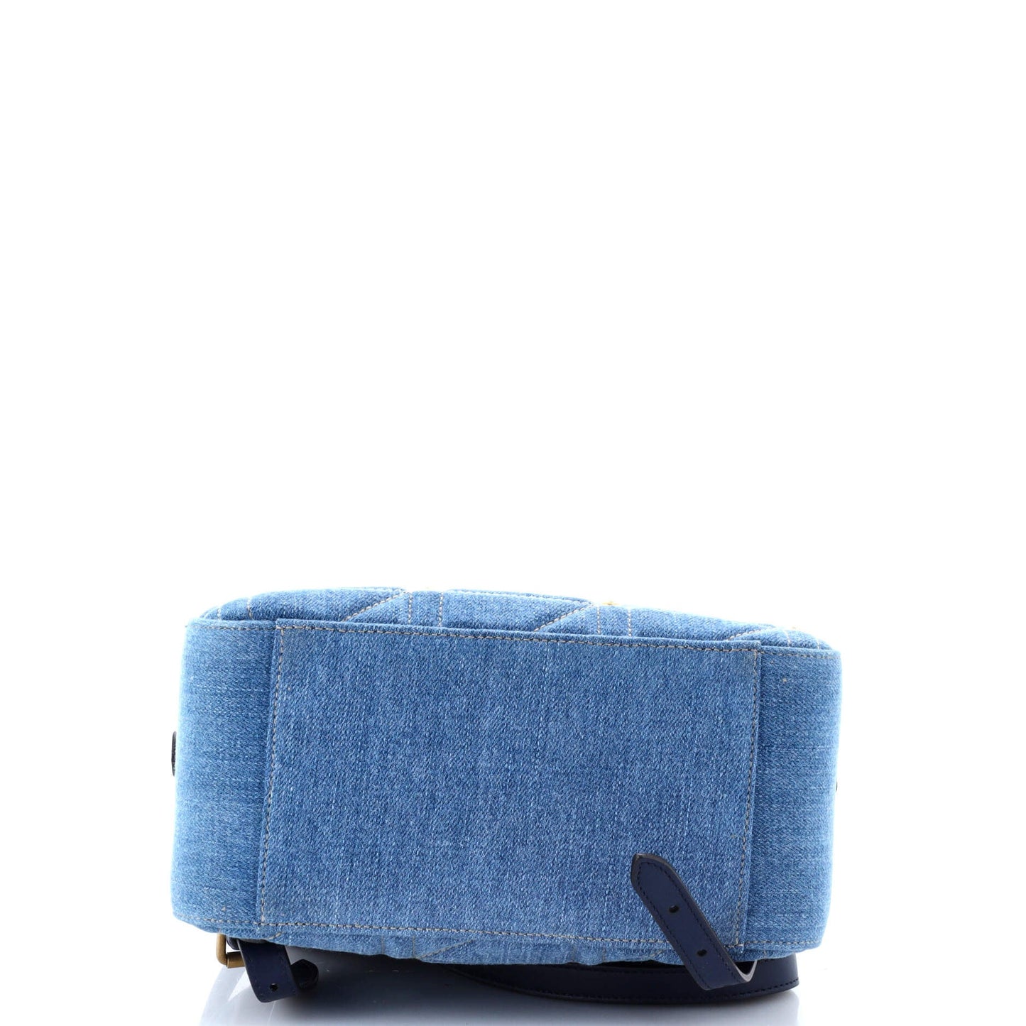 Pearly GG Marmont Backpack Embellished Matelasse Denim Small