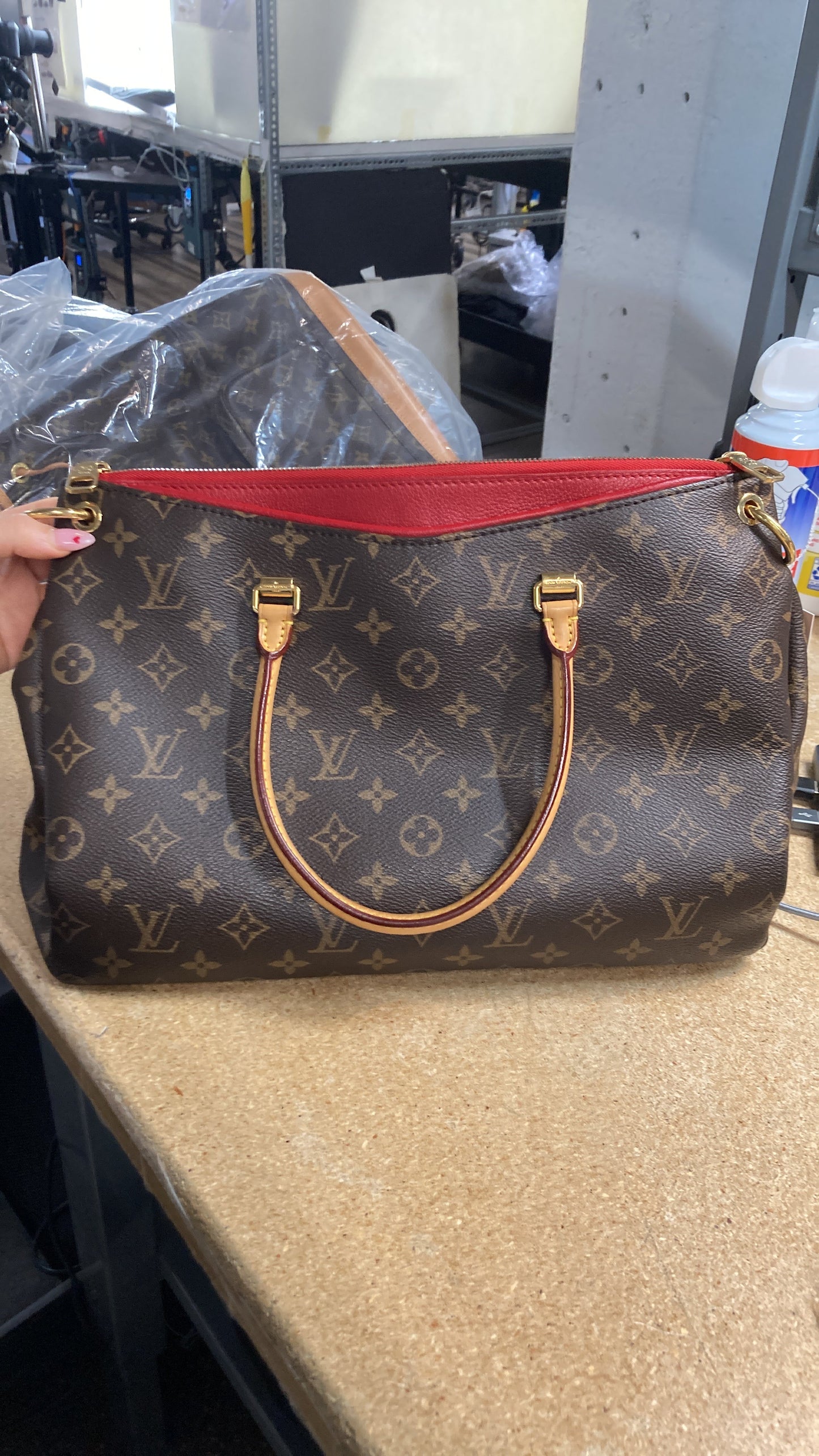 Pallas Tote Monogram Canvas with Leather