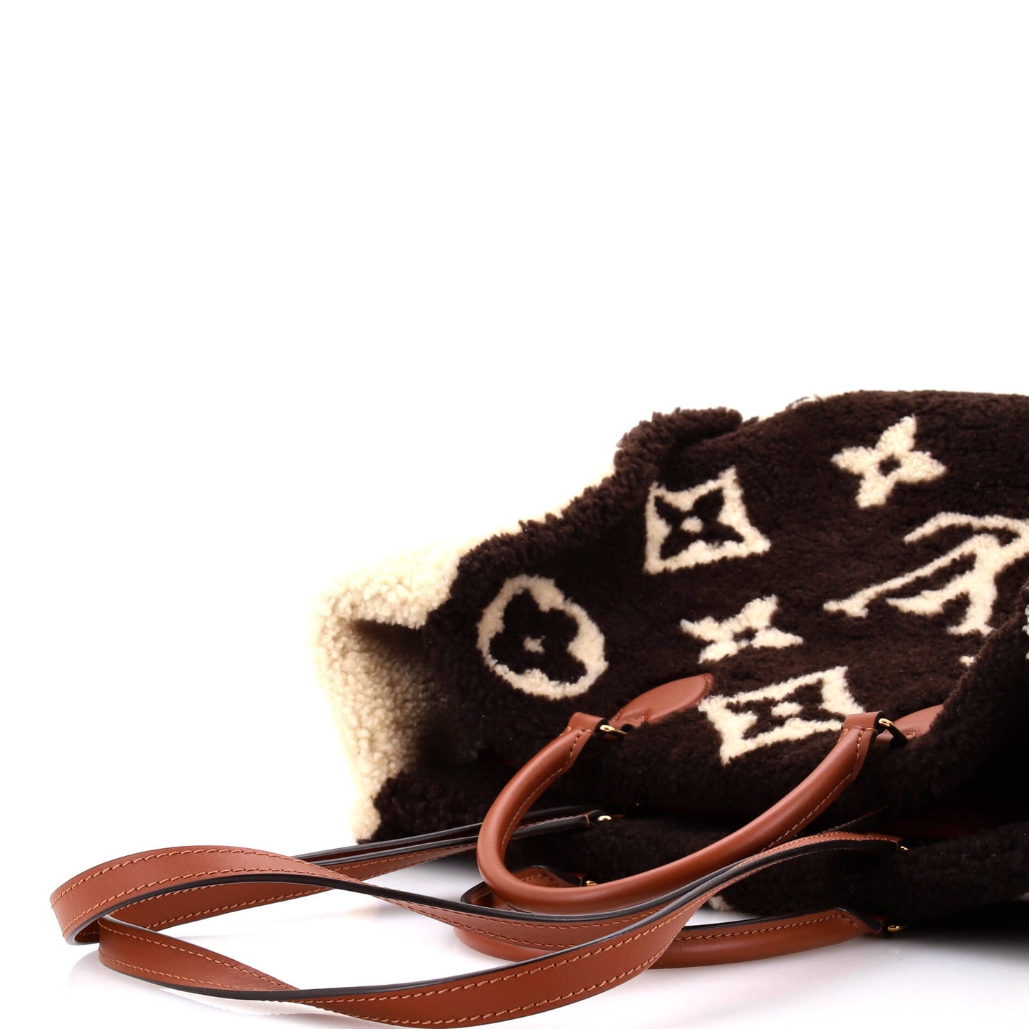 OnTheGo Tote Monogram Giant Teddy Fleece GM