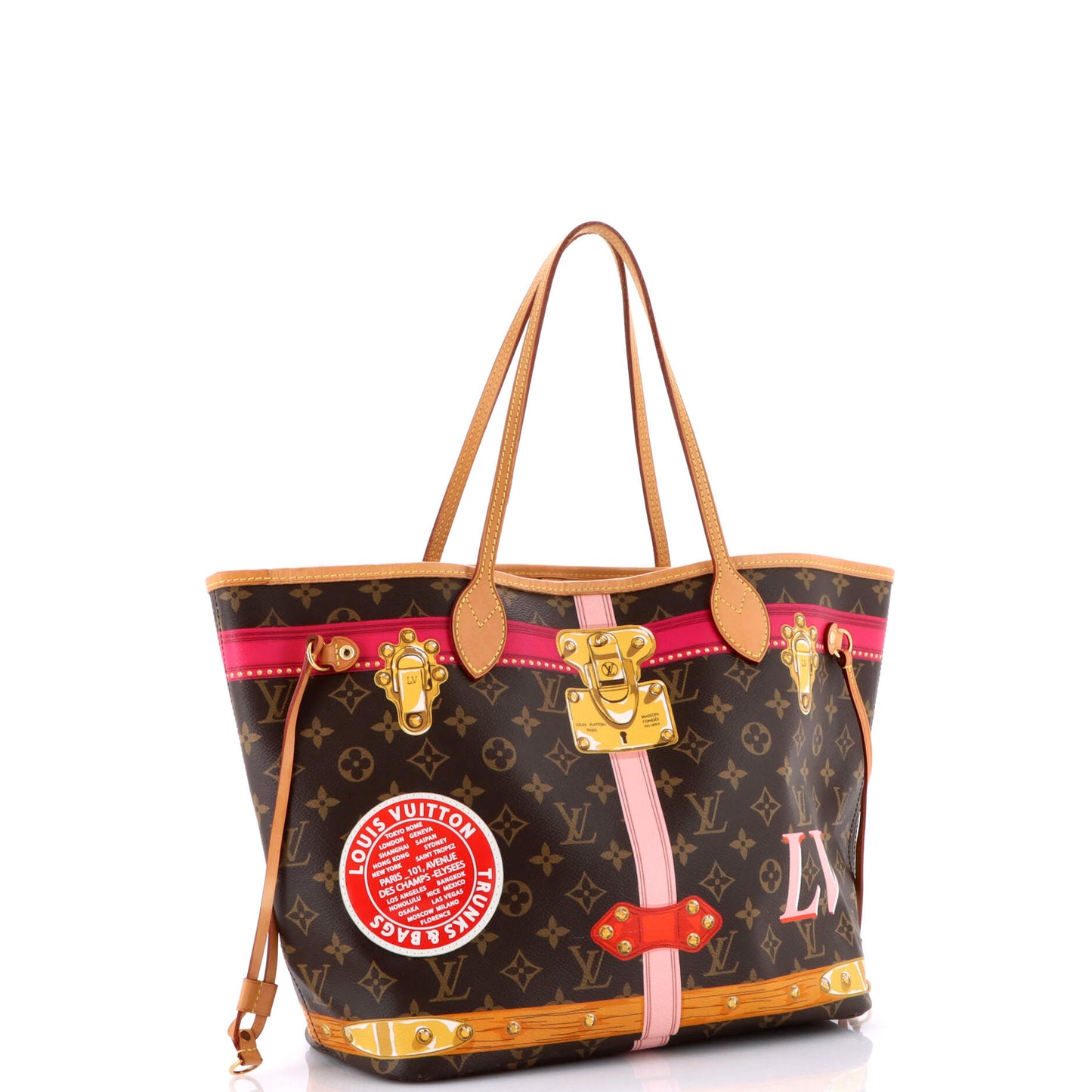 Neverfull NM Tote Limited Edition Summer Trunks Monogram Canvas MM