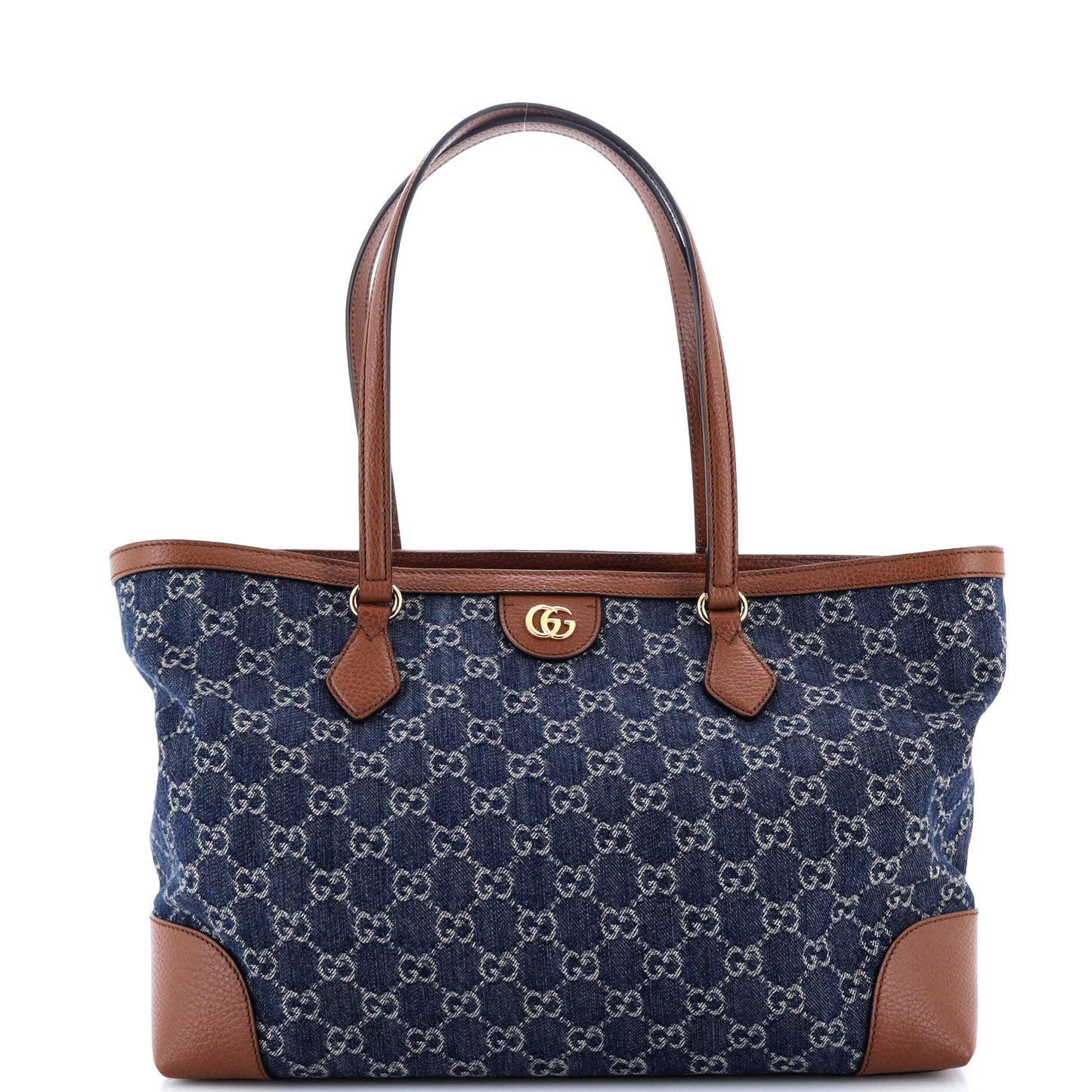 Ophidia Shopping Tote GG Denim Medium