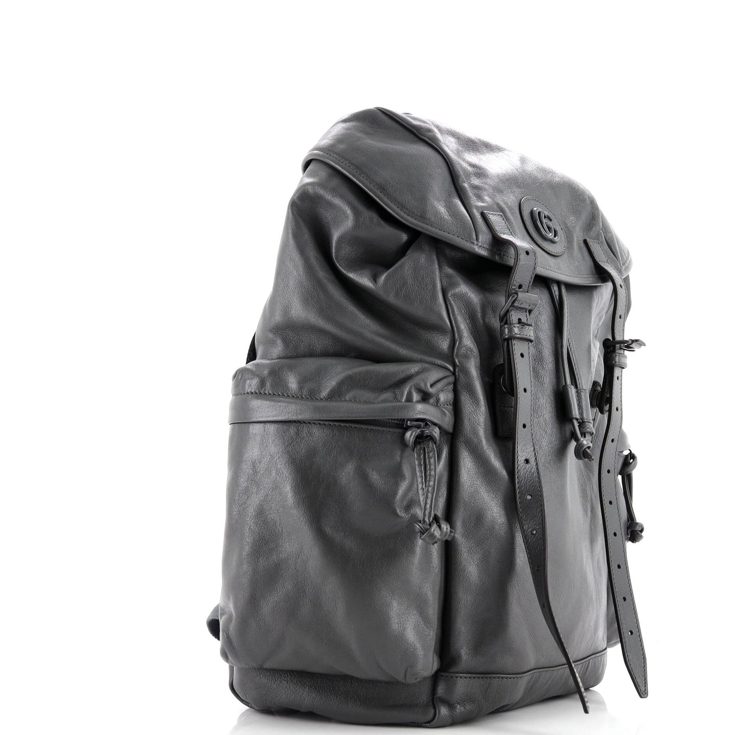 Tonal GG Double Pocket Belt Backpack Leather Large