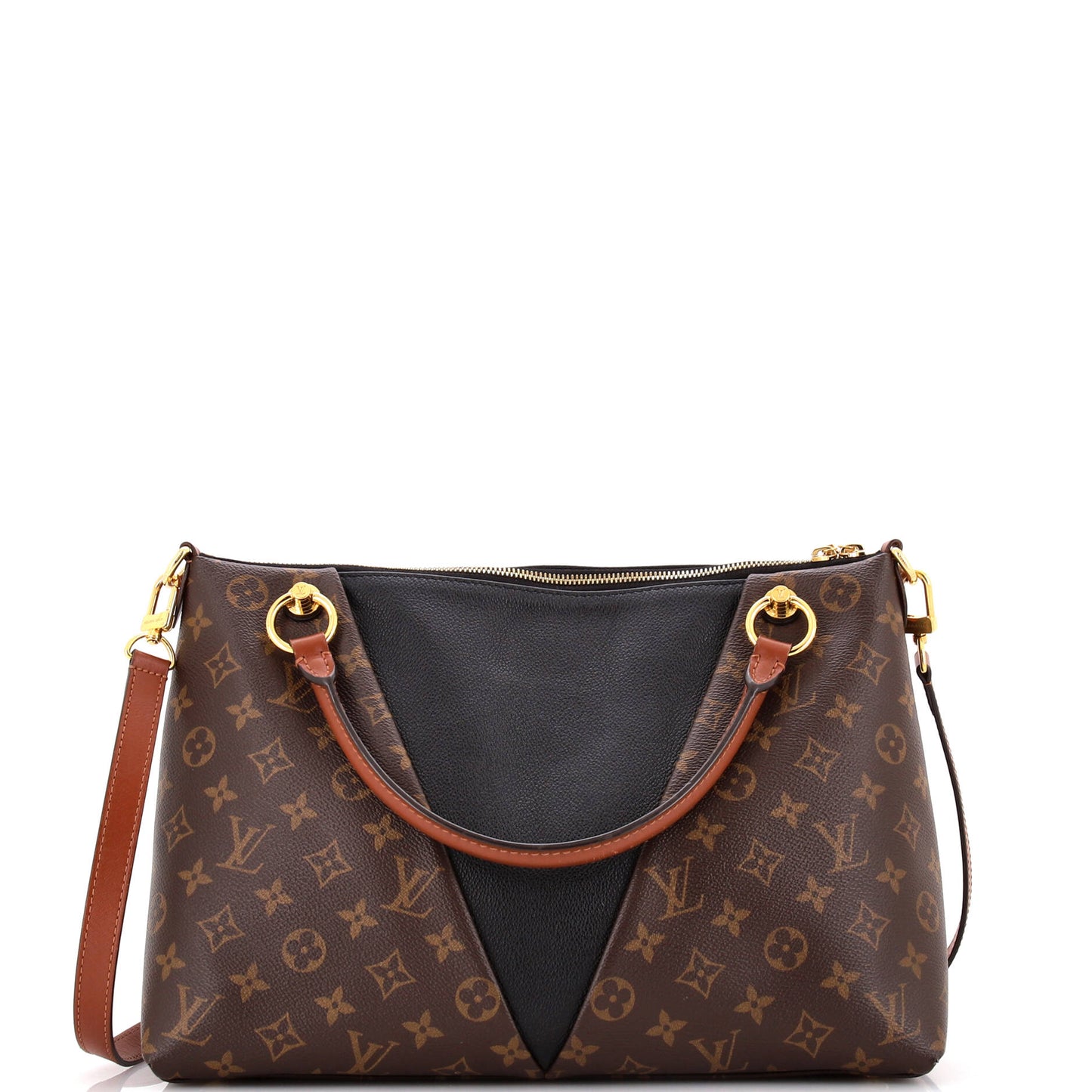 V Tote Monogram Canvas and Leather MM
