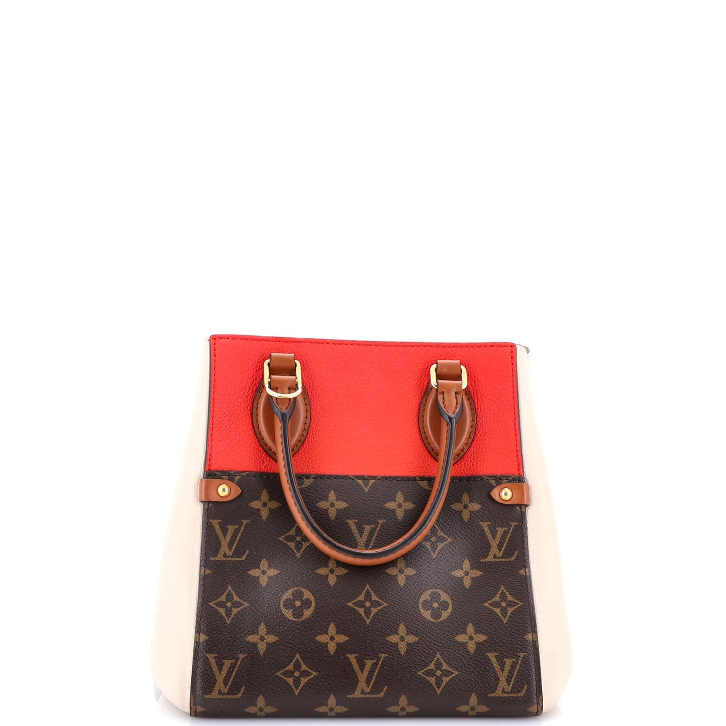 Fold Tote Monogram Canvas and Leather PM