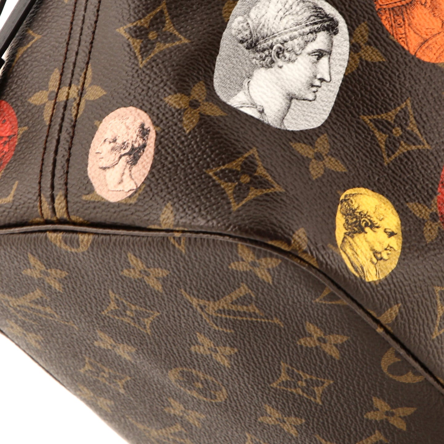 Neverfull NM Tote Limited Edition Fornasetti Cameo Monogram Canvas MM