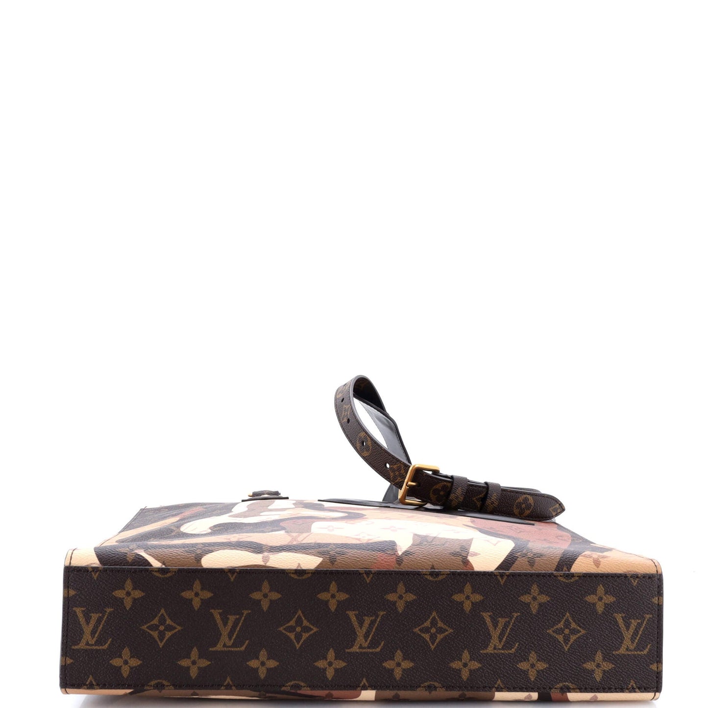 x Kid Super Sac Plat NV Limited Edition Patchwork Printed Camouflage Monogram Canvas