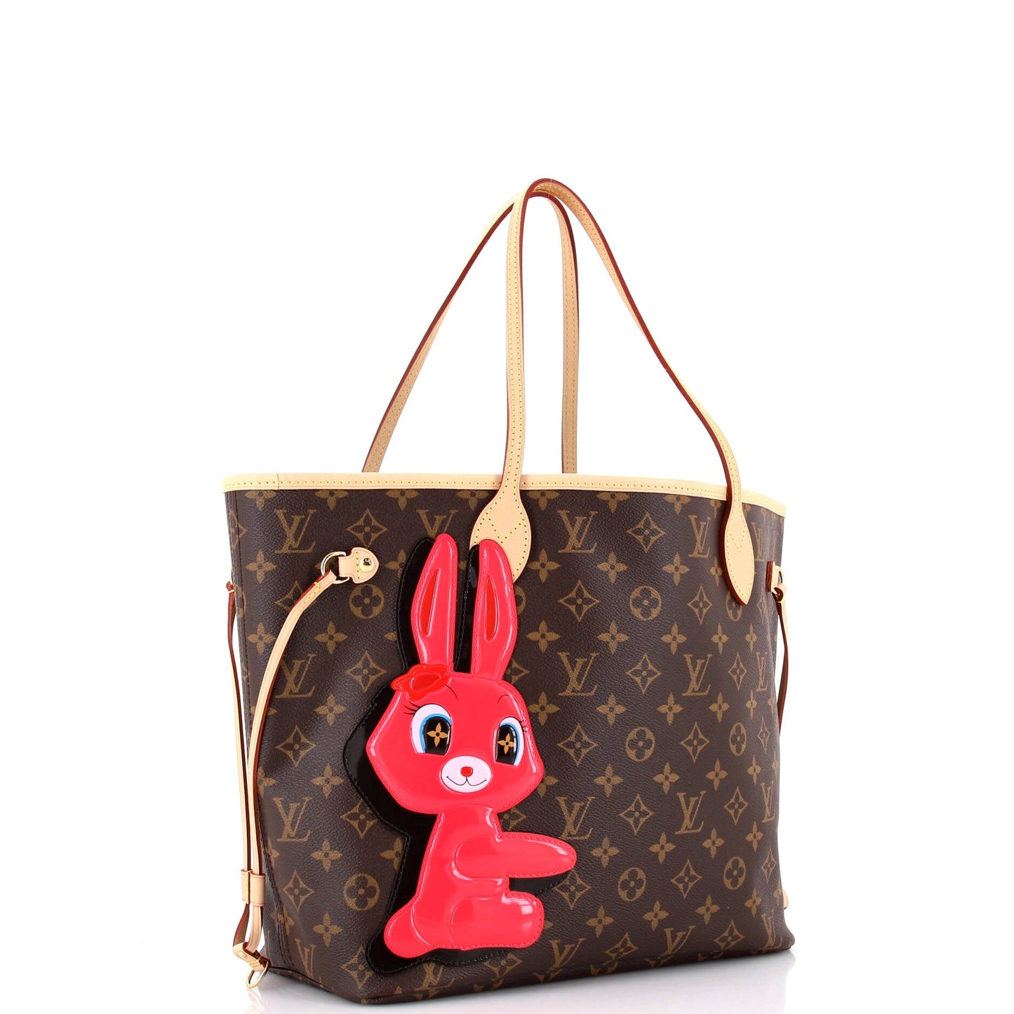 Neverfull NM Tote x Sun Yitian Rabbit Patch Monogram Canvas MM MM