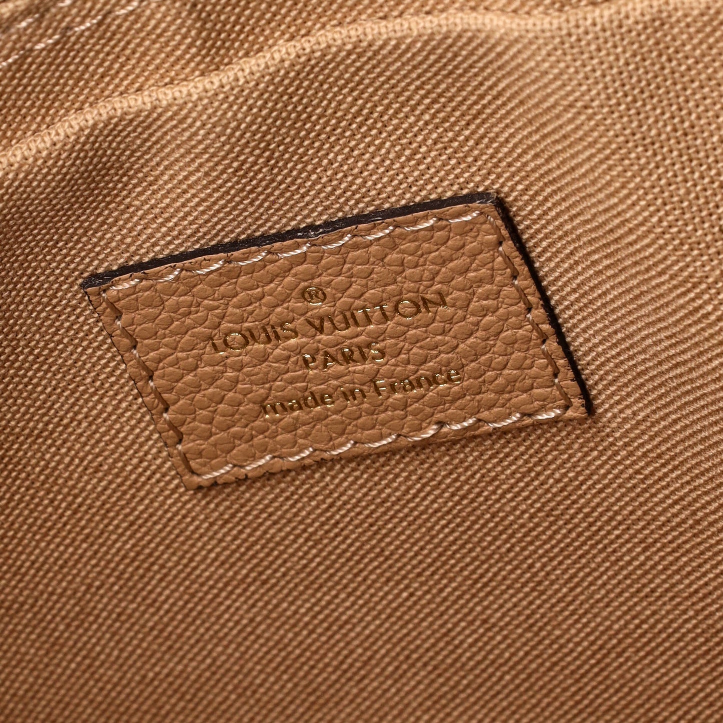Vosges Handbag Whipstitch Monogram Empreinte Leather MM