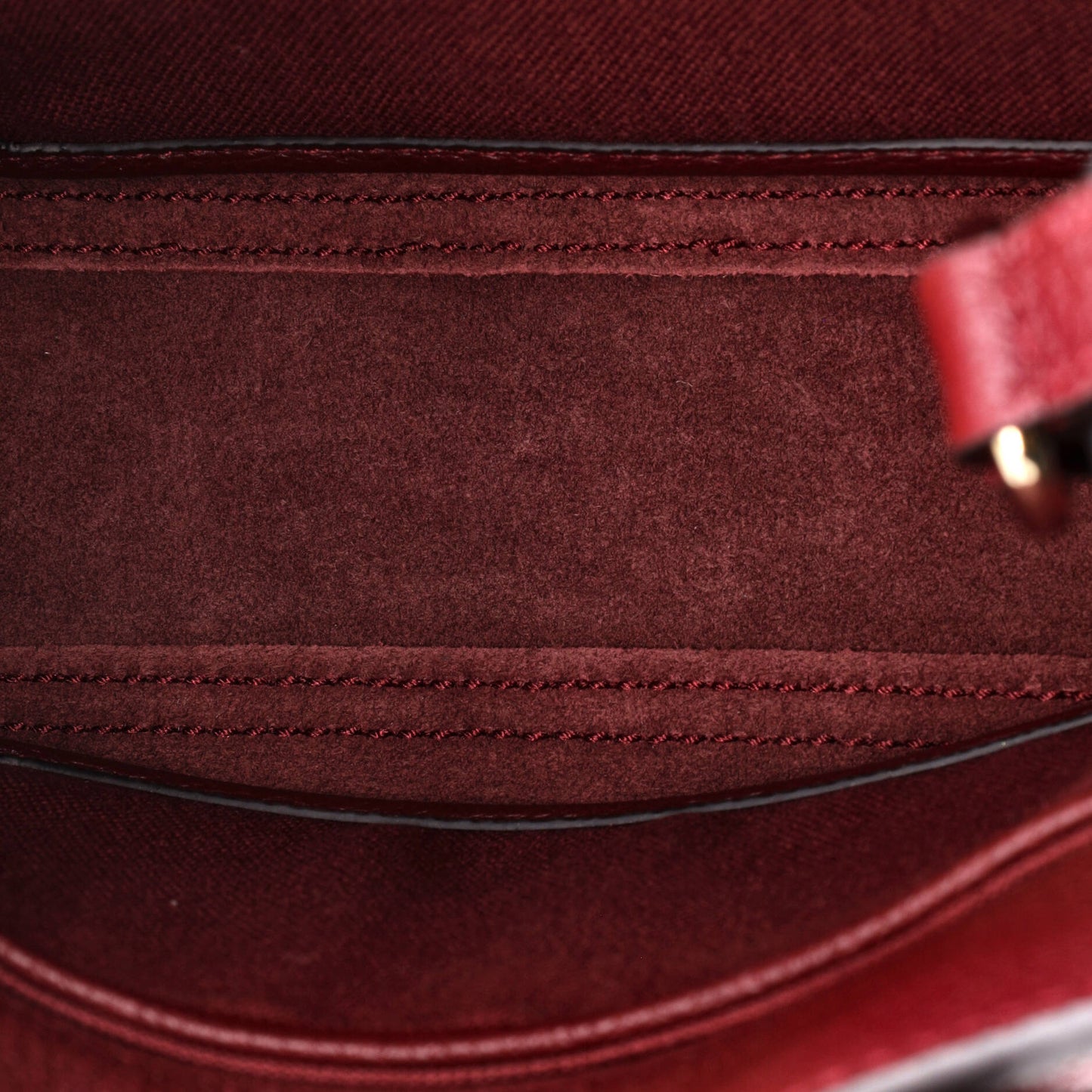 Top Handle Tote with Hook Closure Leather Small