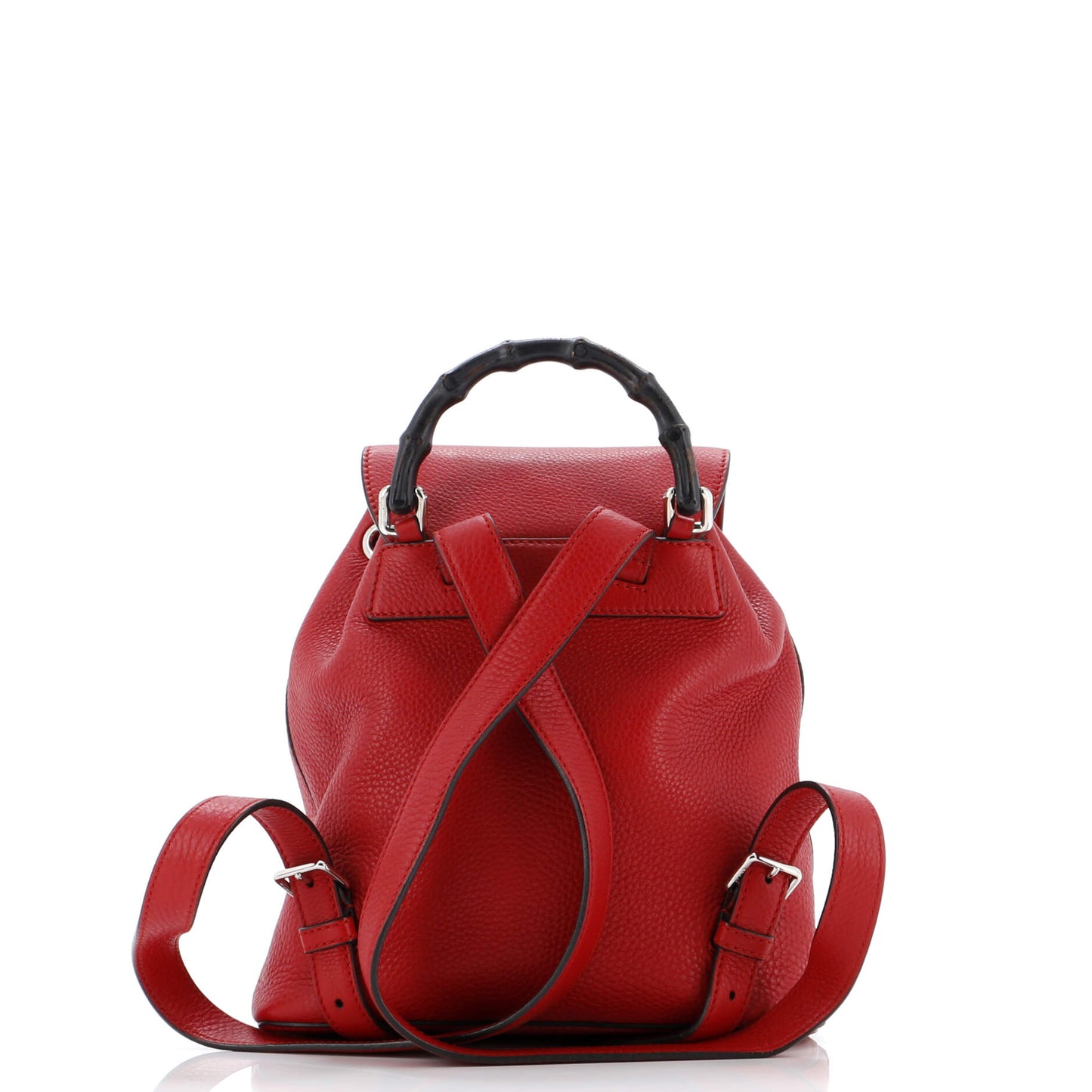 Bamboo Tassel Backpack Leather Mini