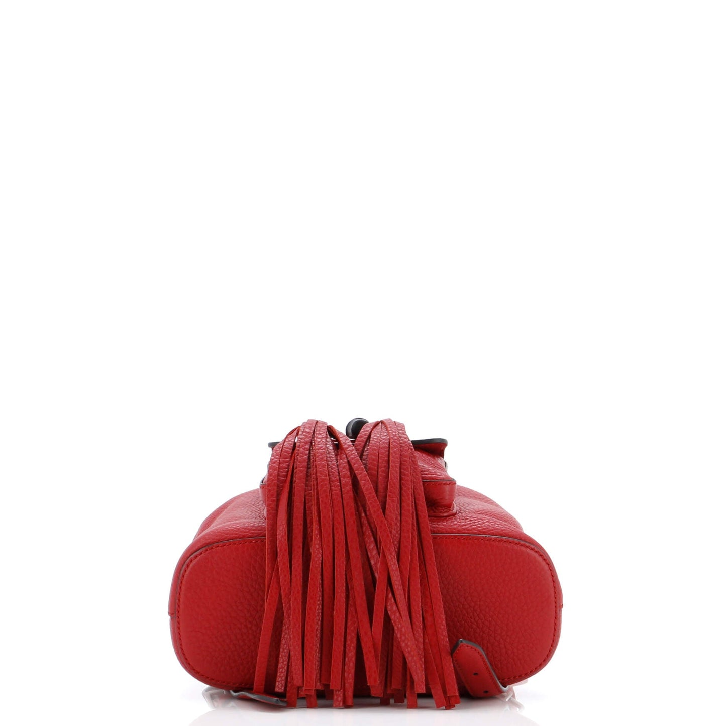 Bamboo Tassel Backpack Leather Mini