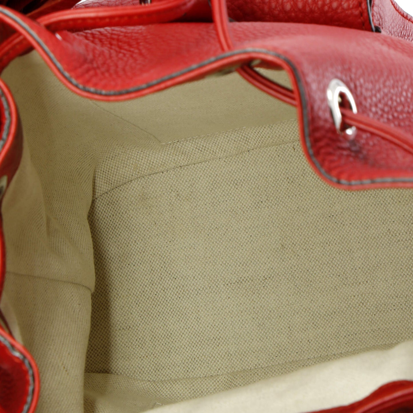 Bamboo Tassel Backpack Leather Mini