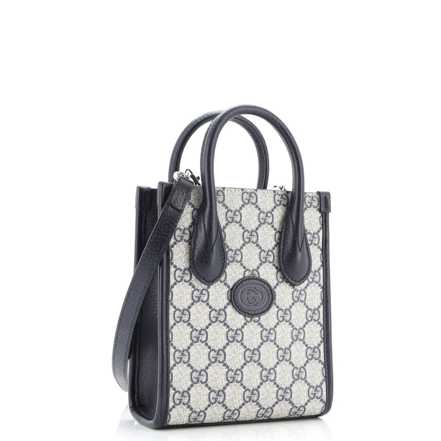 Interlocking G Patch Tote GG Coated Canvas Mini