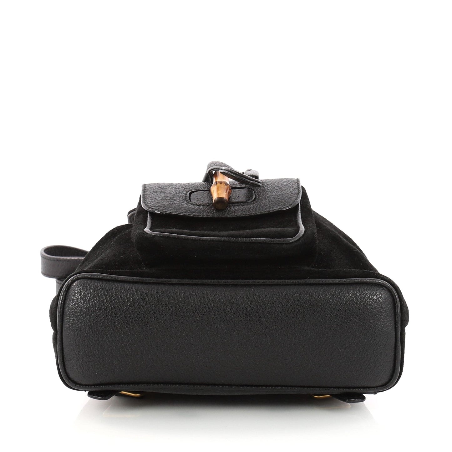 Vintage Bamboo Backpack Suede Mini