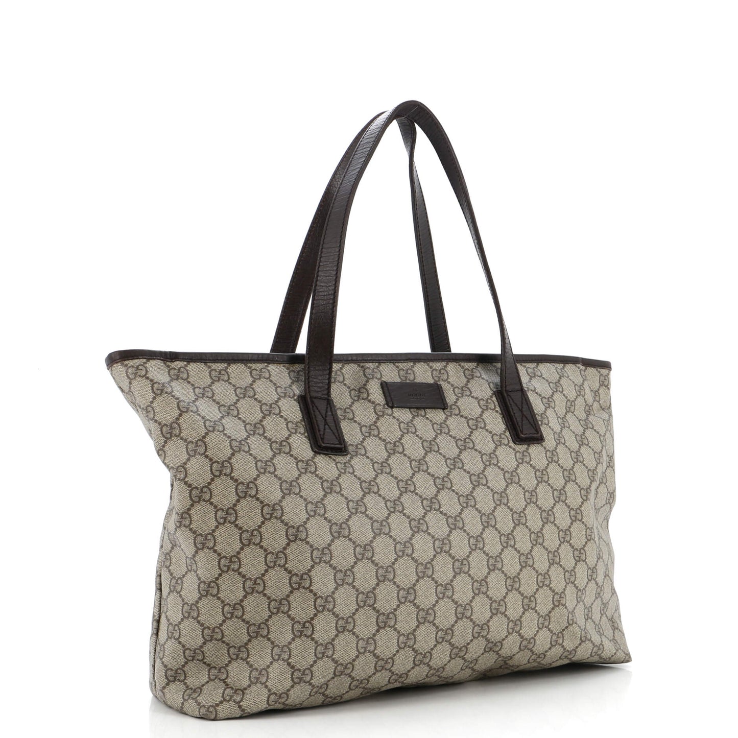 Plus Tote GG Coated Canvas with Leather Large