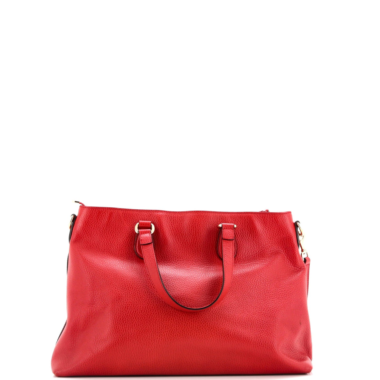 Bamboo Tassel Convertible Zip Tote Leather Large