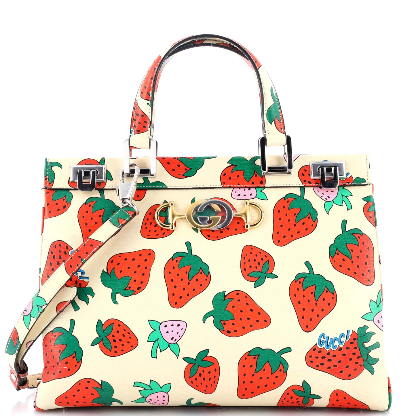 Zumi Top Handle Bag Printed Leather Medium