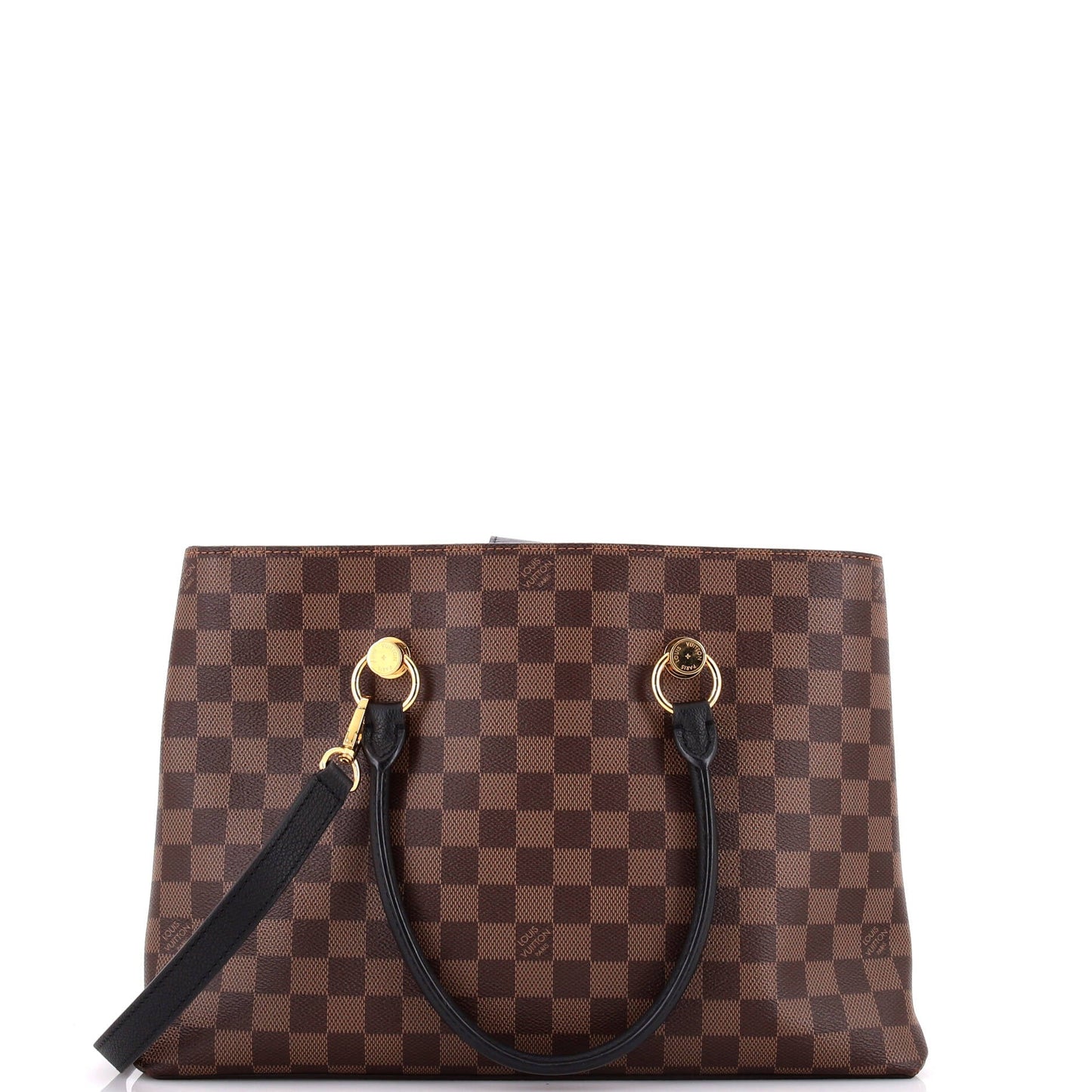LV Riverside Handbag Damier with Leather