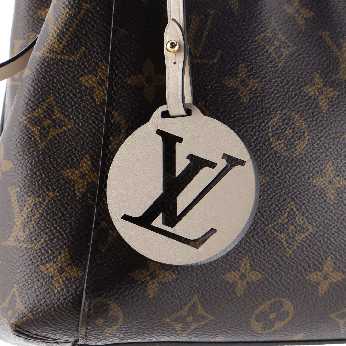 Braided Handle Montaigne Handbag Monogram Canvas BB
