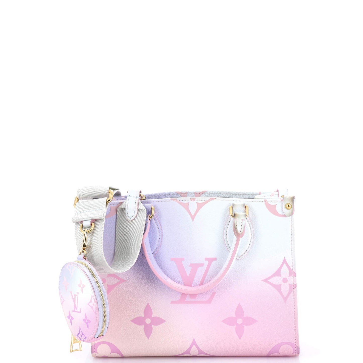 OnTheGo Tote Spring in the City Monogram Giant Canvas PM