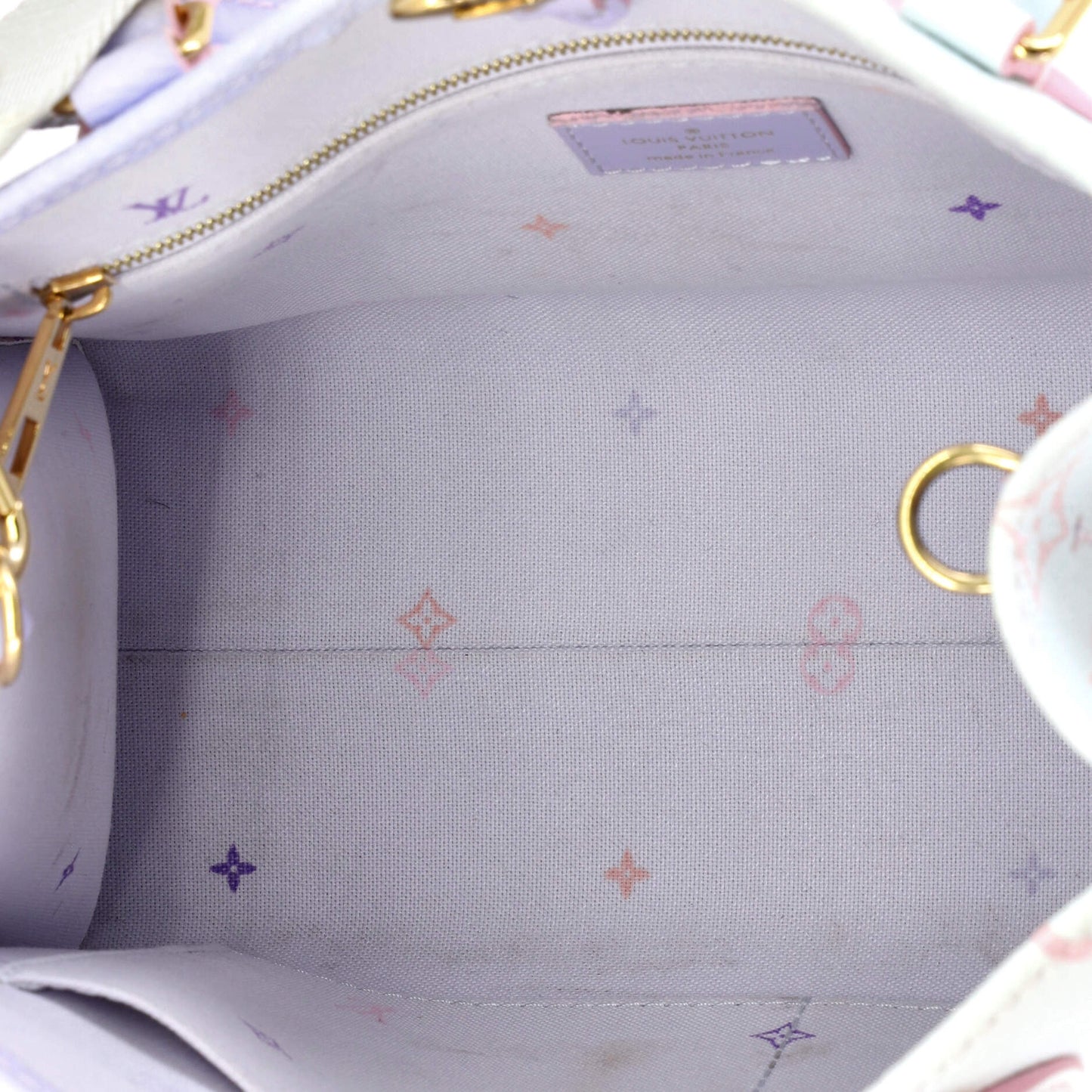 OnTheGo Tote Spring in the City Monogram Giant Canvas PM