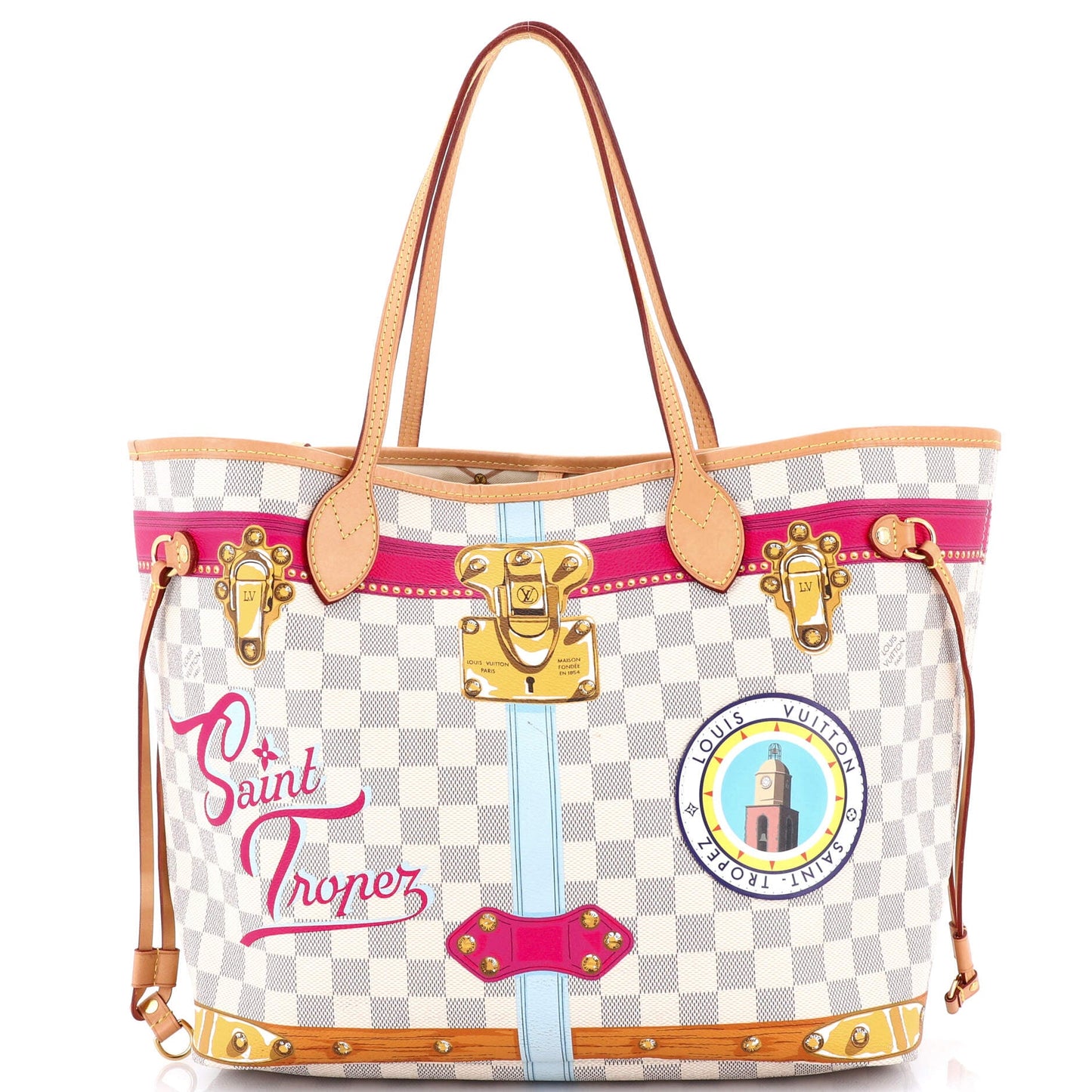 Neverfull NM Tote Limited Edition Damier Summer Trunks MM
