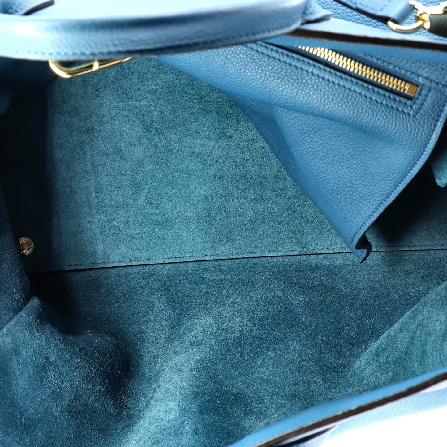 Logo Tote Embossed Leather Large