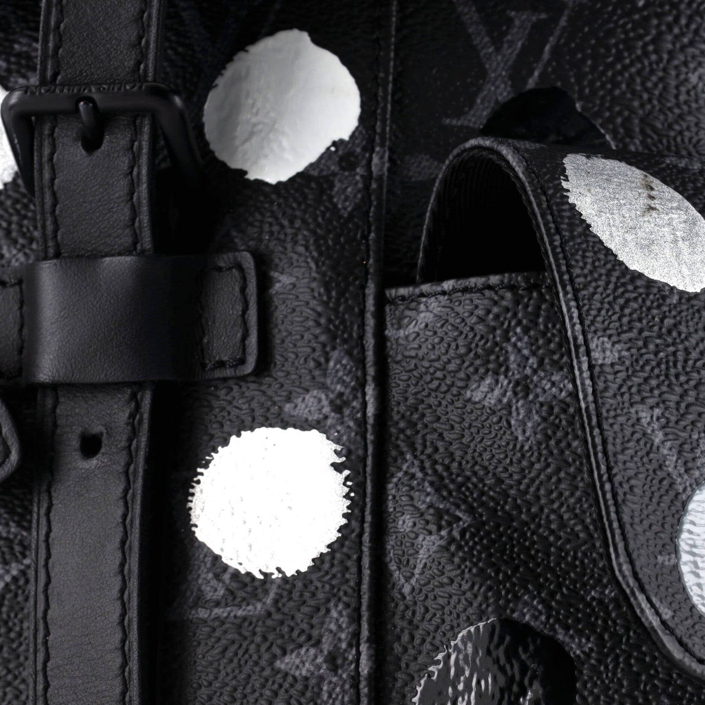 Christopher Backpack Yayoi Kusama Painted Dots Monogram Eclipse Canvas MM