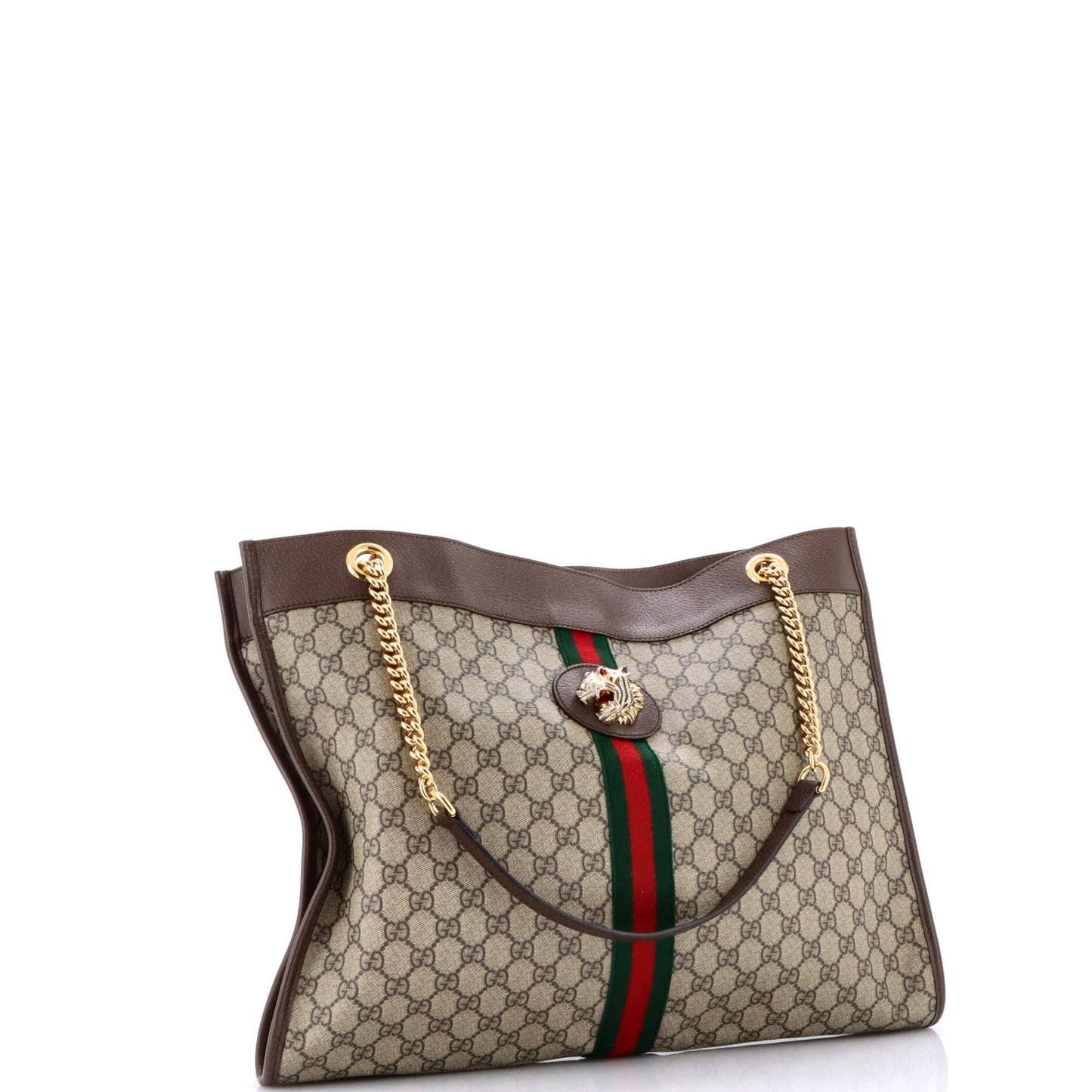 Rajah Chain Tote GG Coated Canvas Large