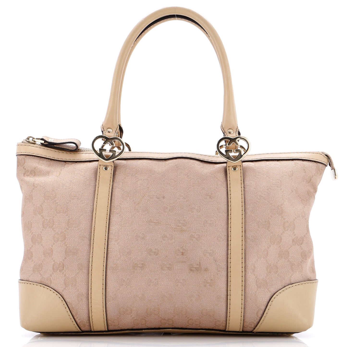 Lovely Heart Interlocking G Tote GG Canvas Medium