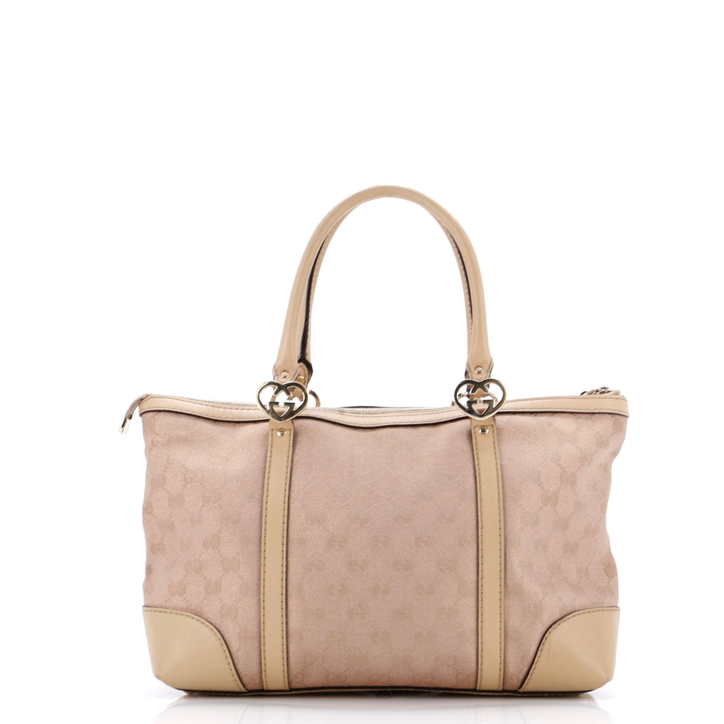 Lovely Heart Interlocking G Tote GG Canvas Medium