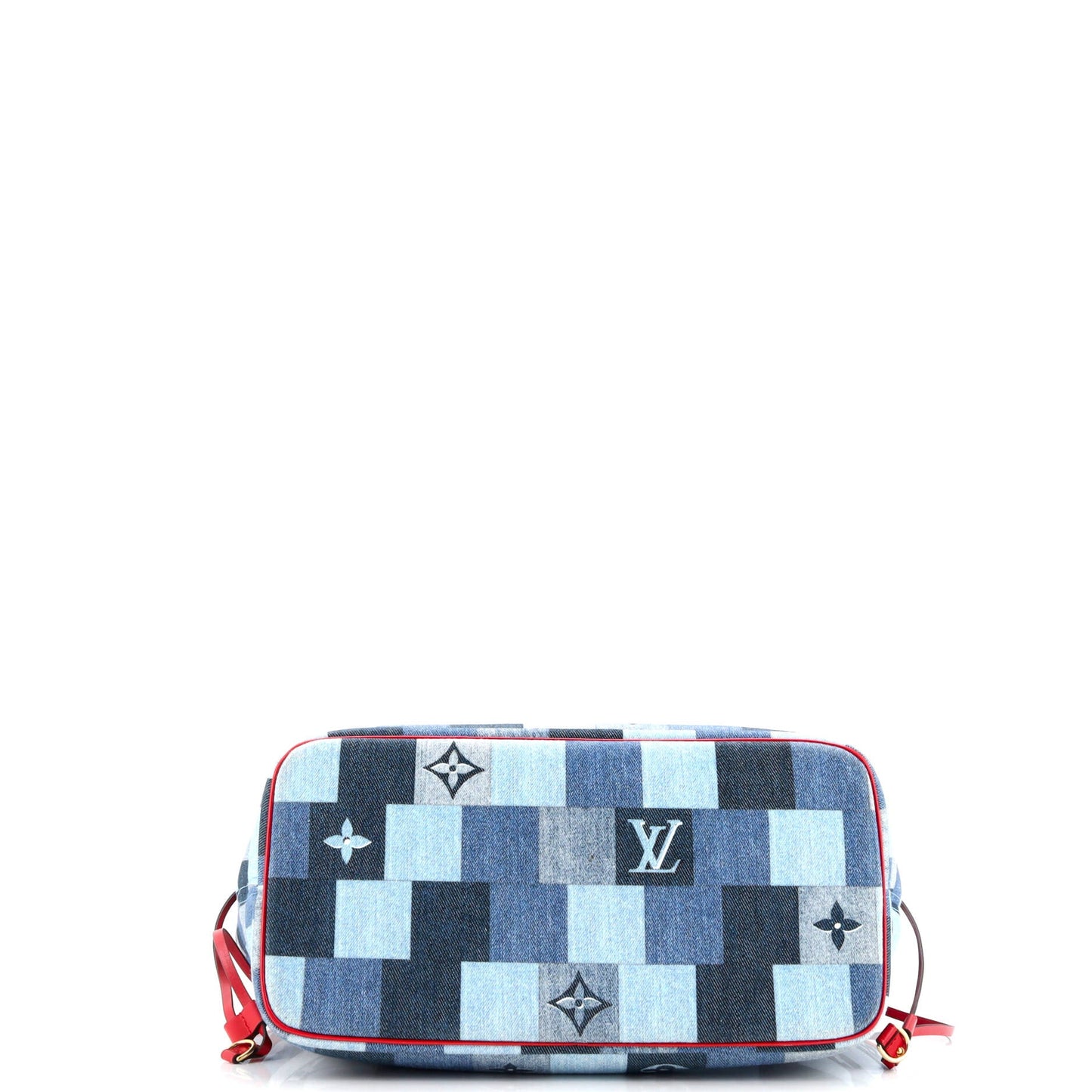 Neverfull Tote Damier and Monogram Patchwork Denim MM