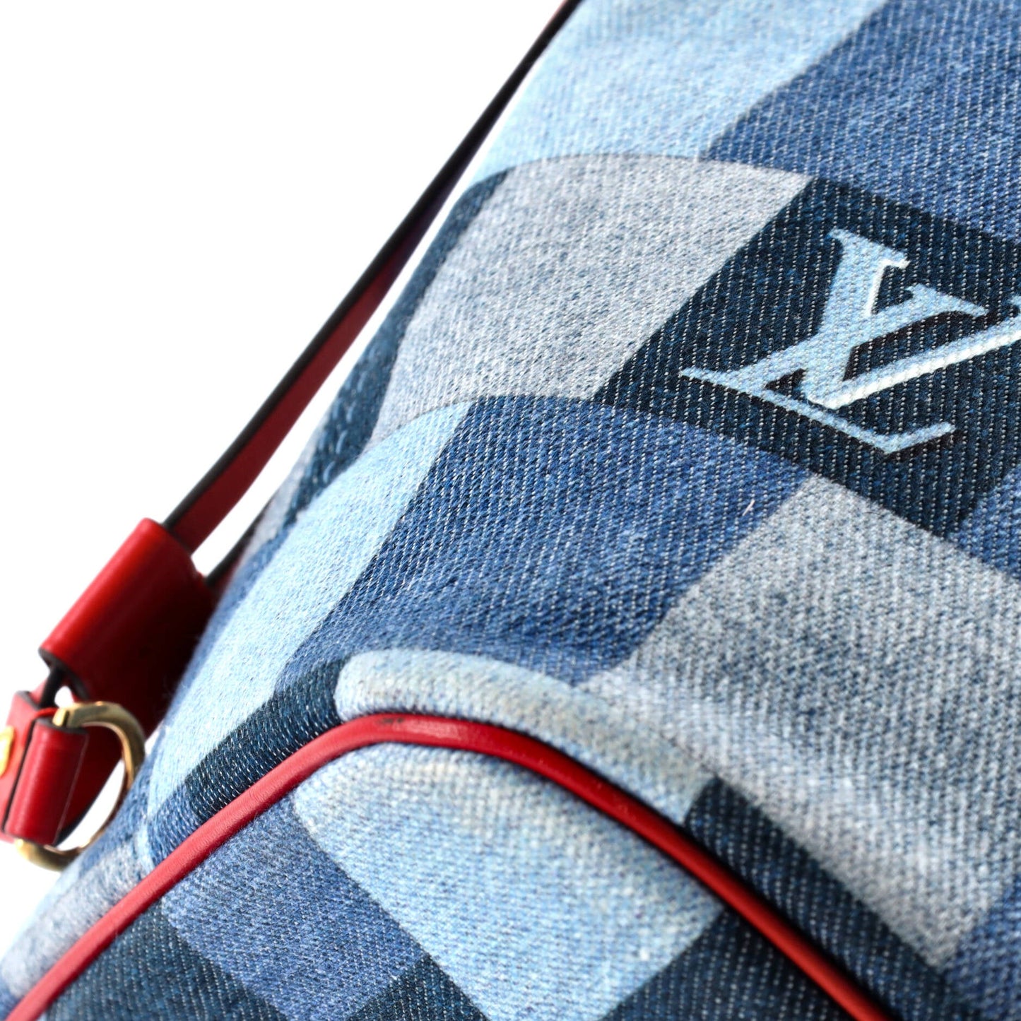 Neverfull Tote Damier and Monogram Patchwork Denim MM