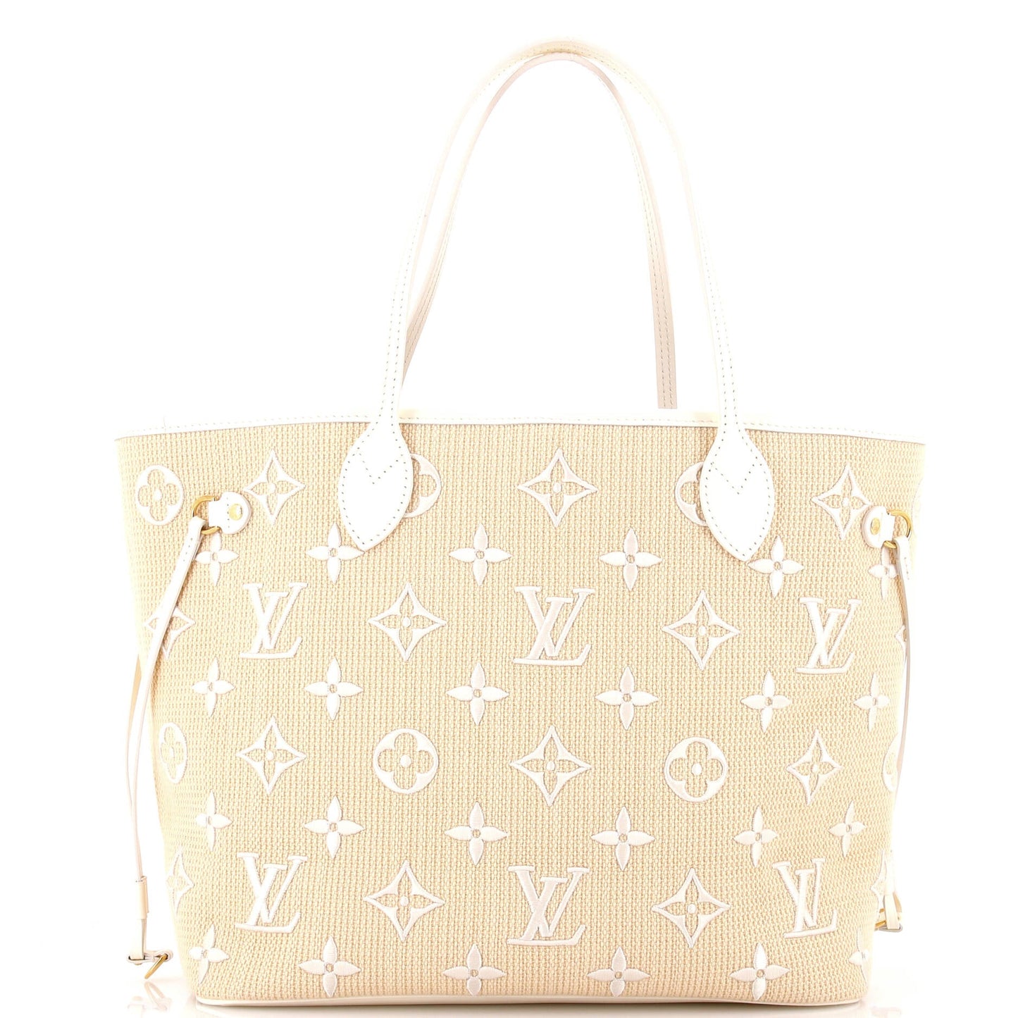 Neverfull NM Tote Monogram Giant Embroidered Cotton MM