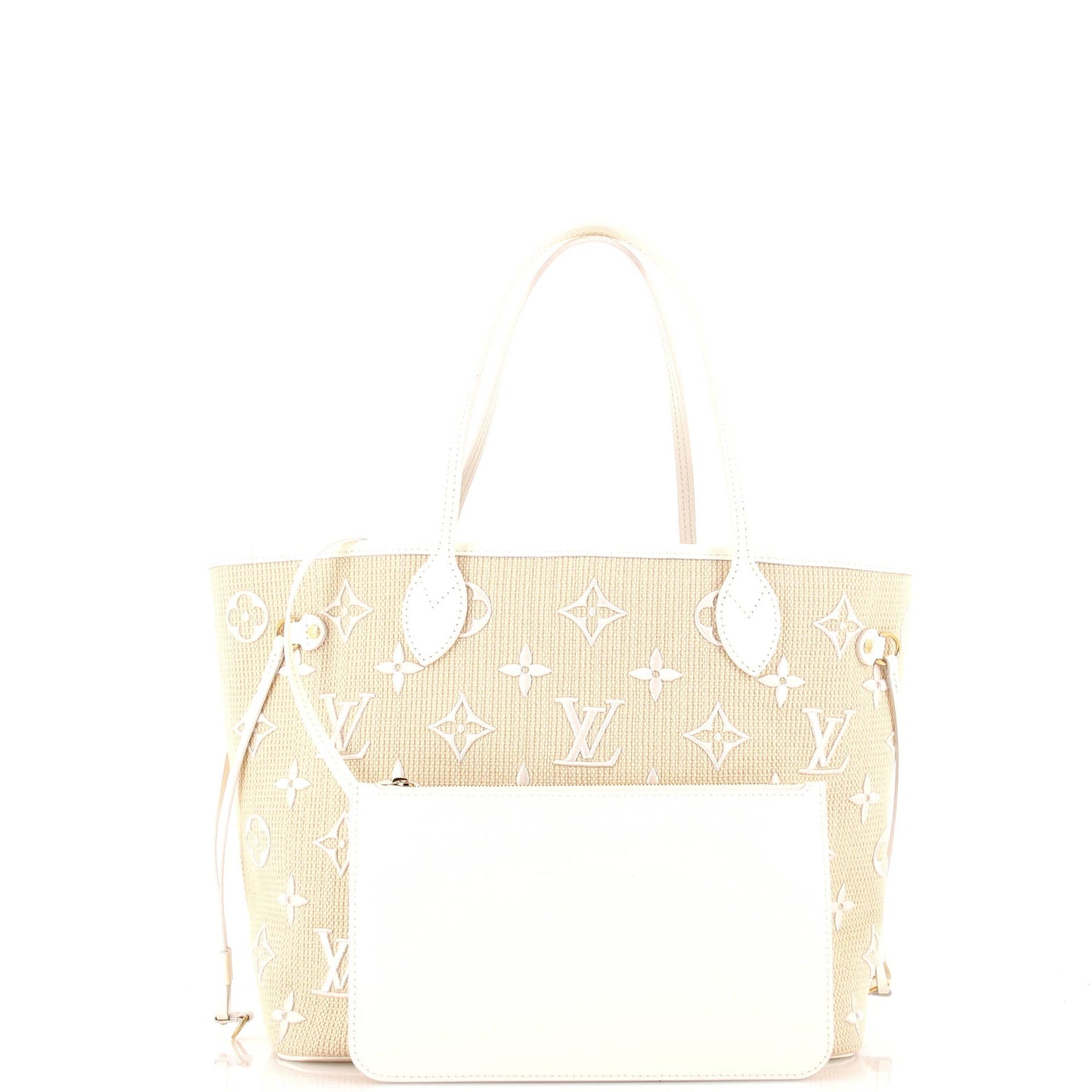 Neverfull NM Tote Monogram Giant Embroidered Cotton MM