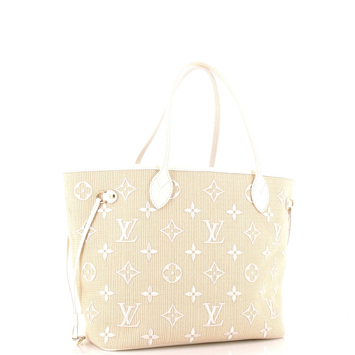 Neverfull NM Tote Monogram Giant Embroidered Cotton MM