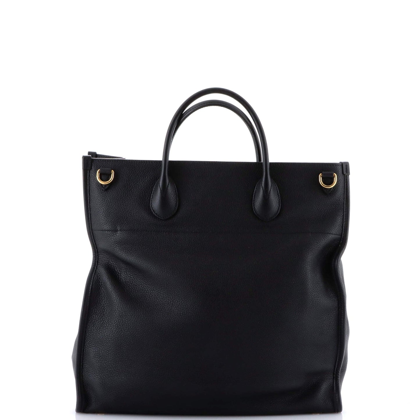 Logo Tote Embossed Leather Medium